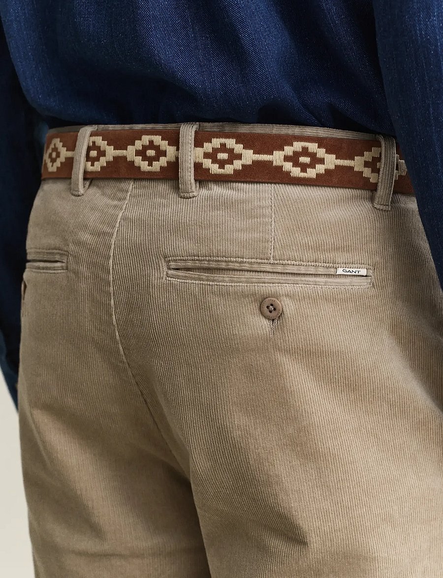 Gant - REGULAR CORD CHINOS - chinos - mist taupe - 4