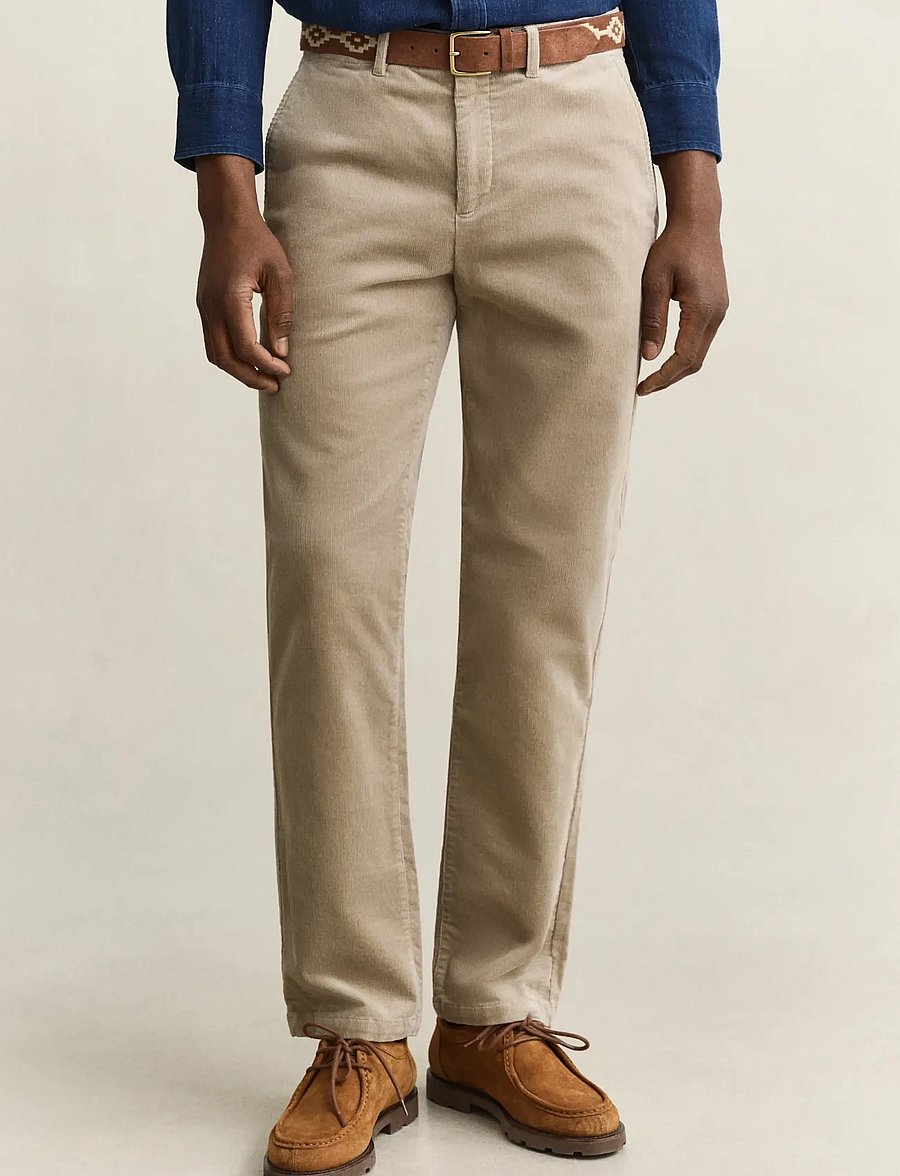 Gant - REGULAR CORD CHINOS - chinos - mist taupe - 5