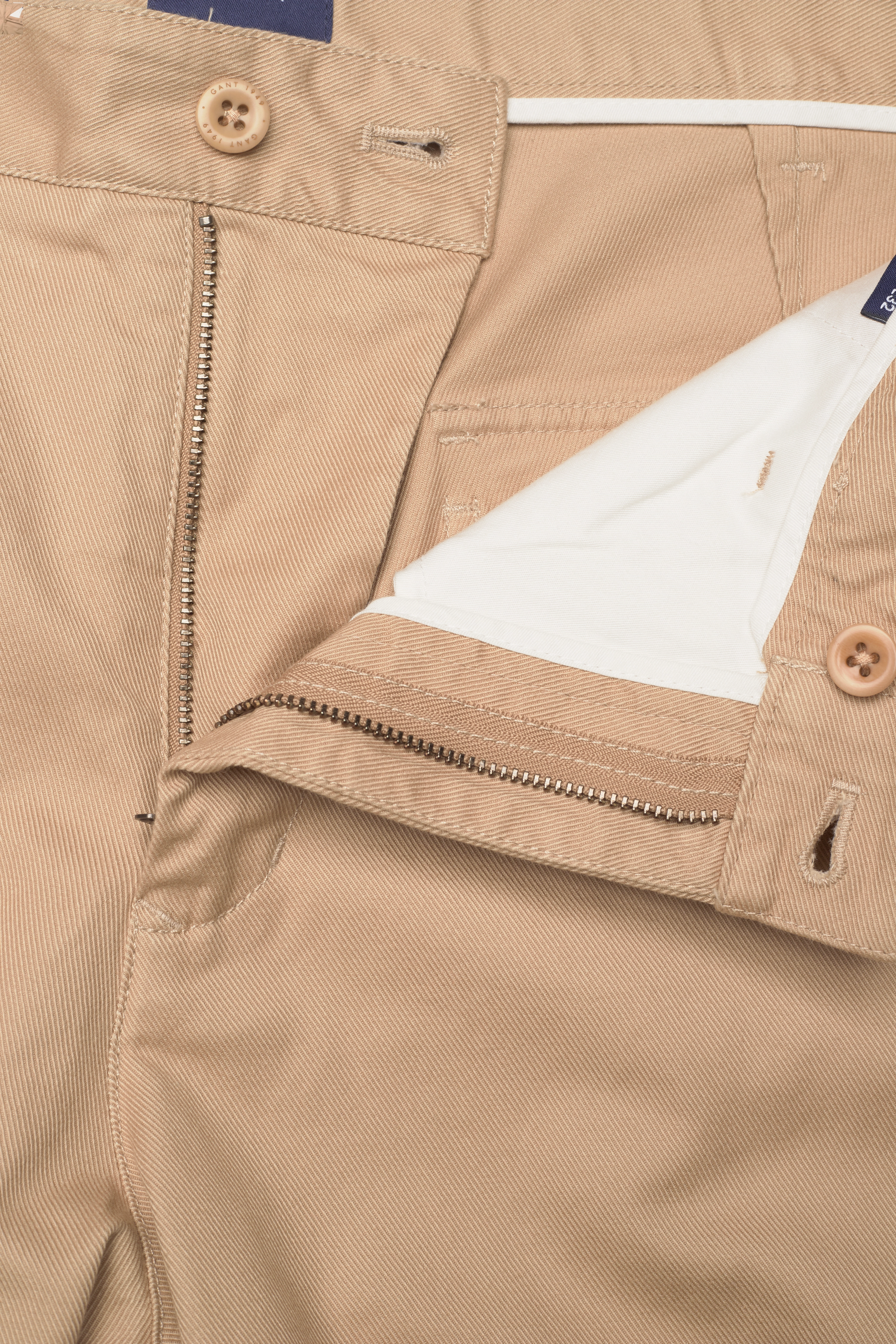 GANT - D2. TAPERED COTTON CHINOS - dark khaki - 3