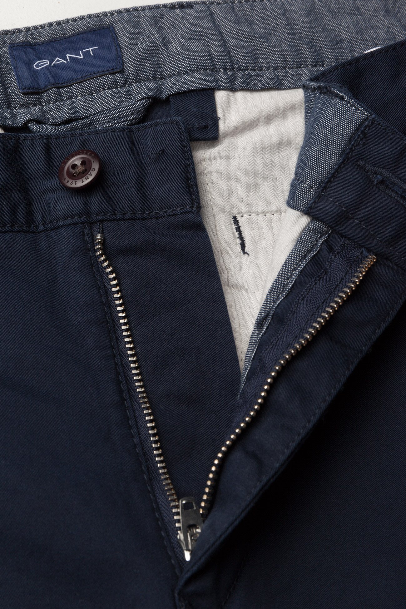 GANT - SLIM TWILL CHINOS - marine - 4