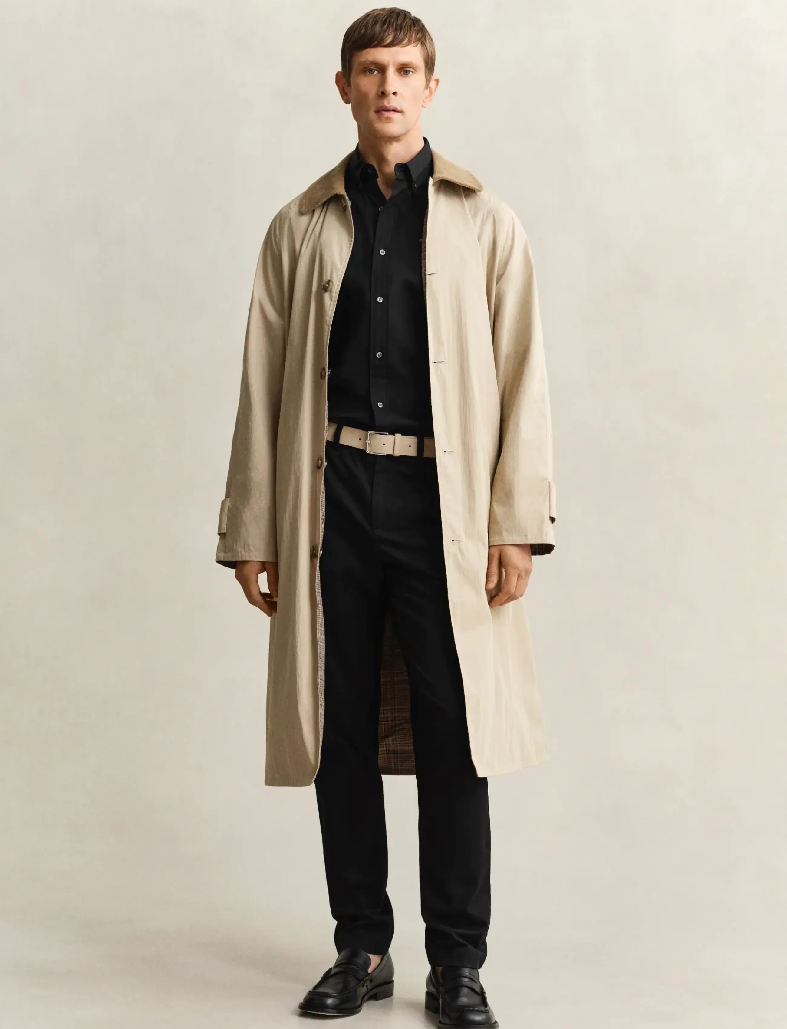 Gant Classic Slim Chinos, 33 x 32, Trousers, Schwarz - Männerswear