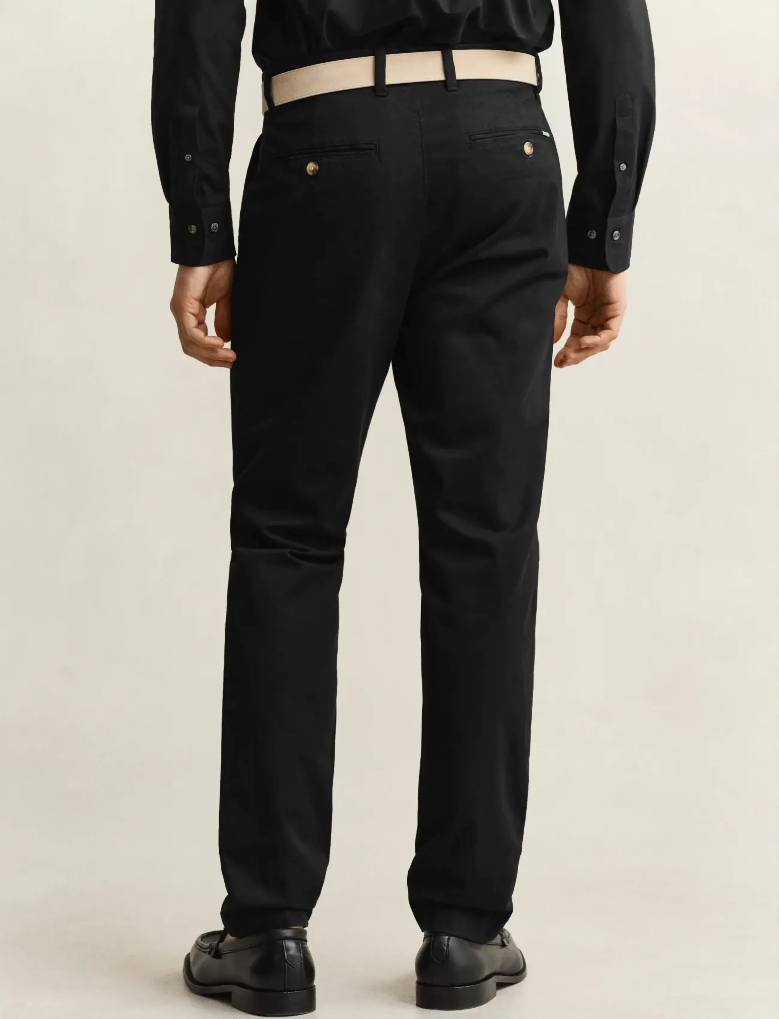 Gant - SLIM CLASSIC CHINOS - chinos - black - 3