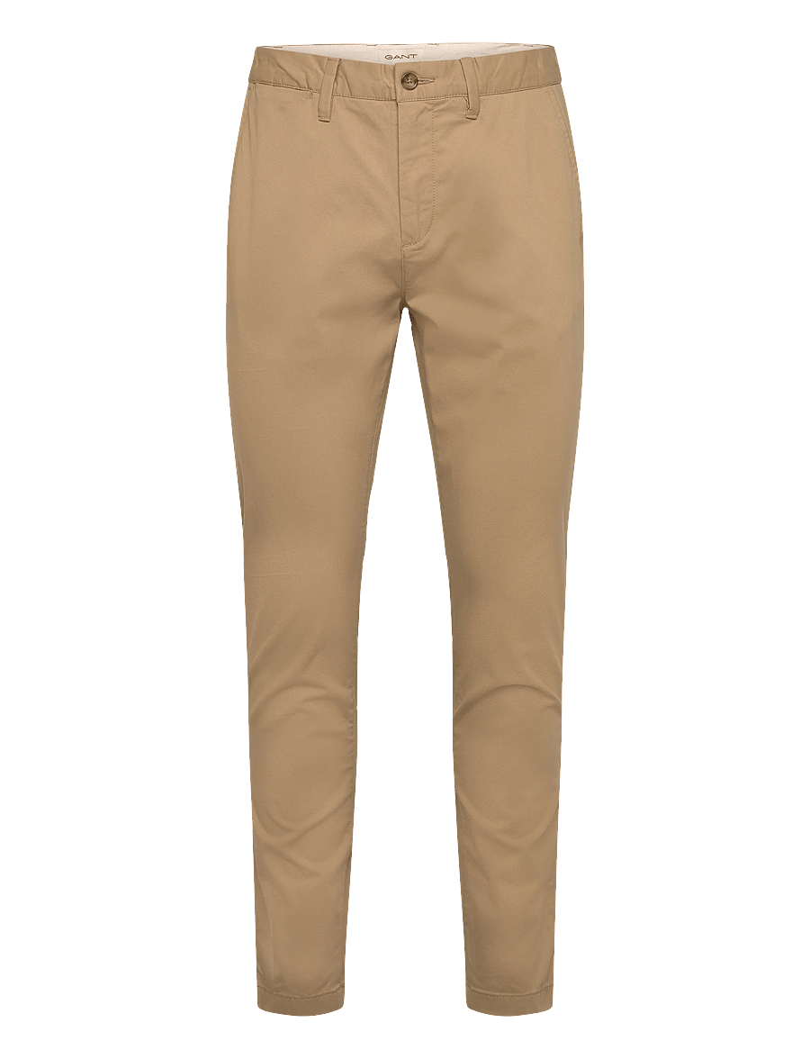 Gant - SLIM CLASSIC CHINOS - chino püksid - dark khaki - 1