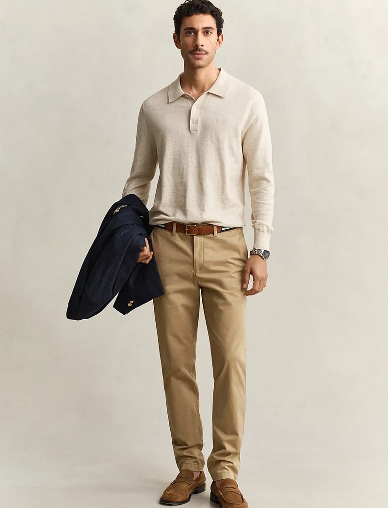 GANT - SLIM CLASSIC CHINOS - chino püksid - dark khaki - 0