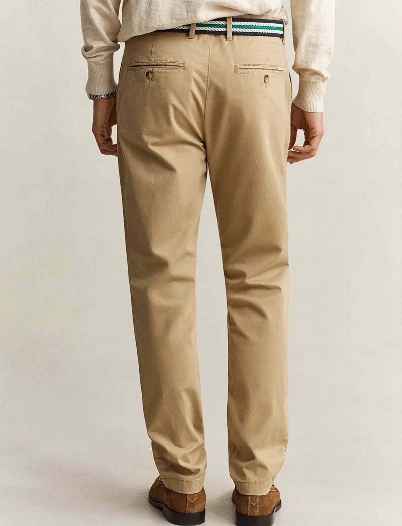 GANT - SLIM CLASSIC CHINOS - chino püksid - dark khaki - 3