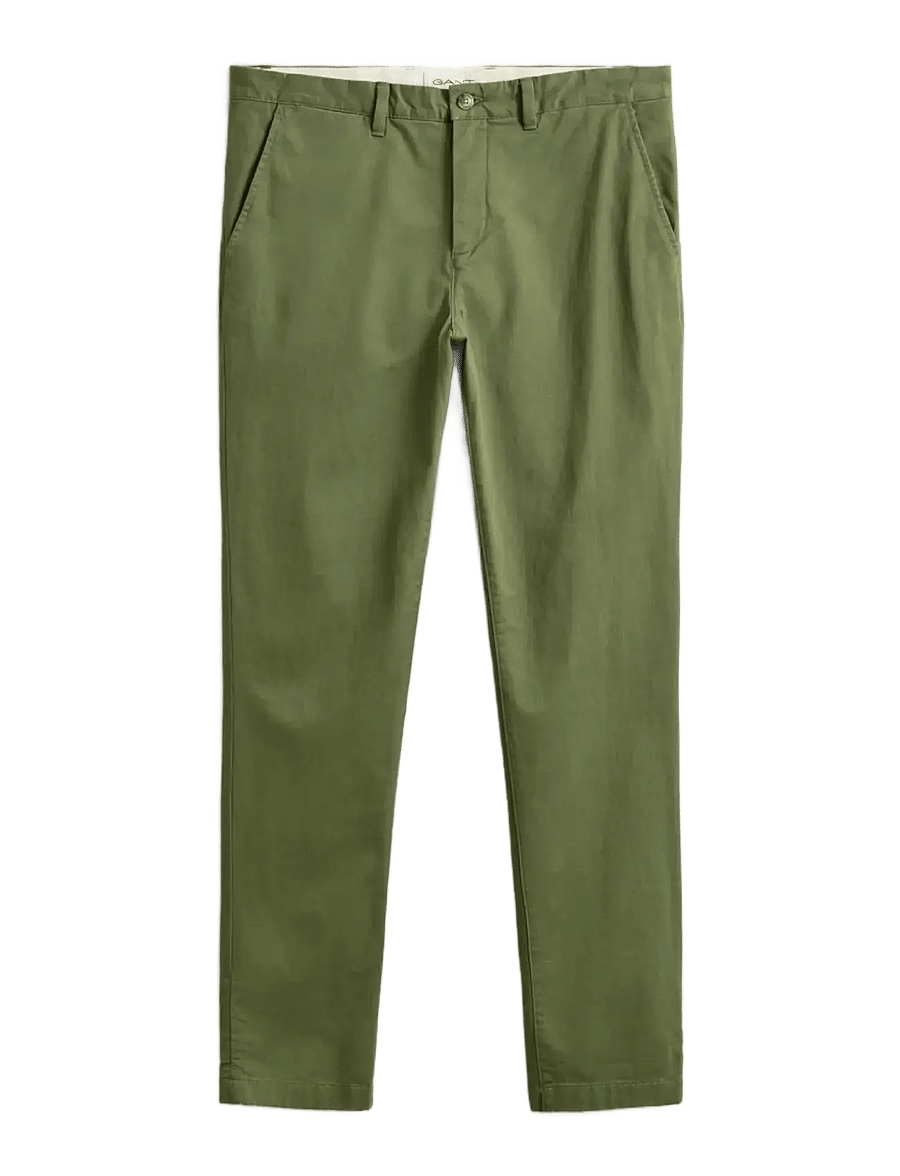 Gant - Classic Slim Chinos - chinosy - dry herb green - 1