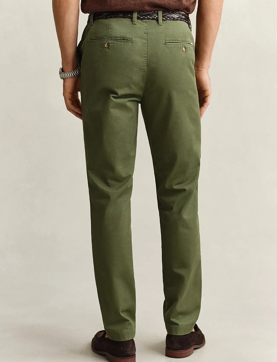 Gant - Classic Slim Chinos - chinosy - dry herb green - 2