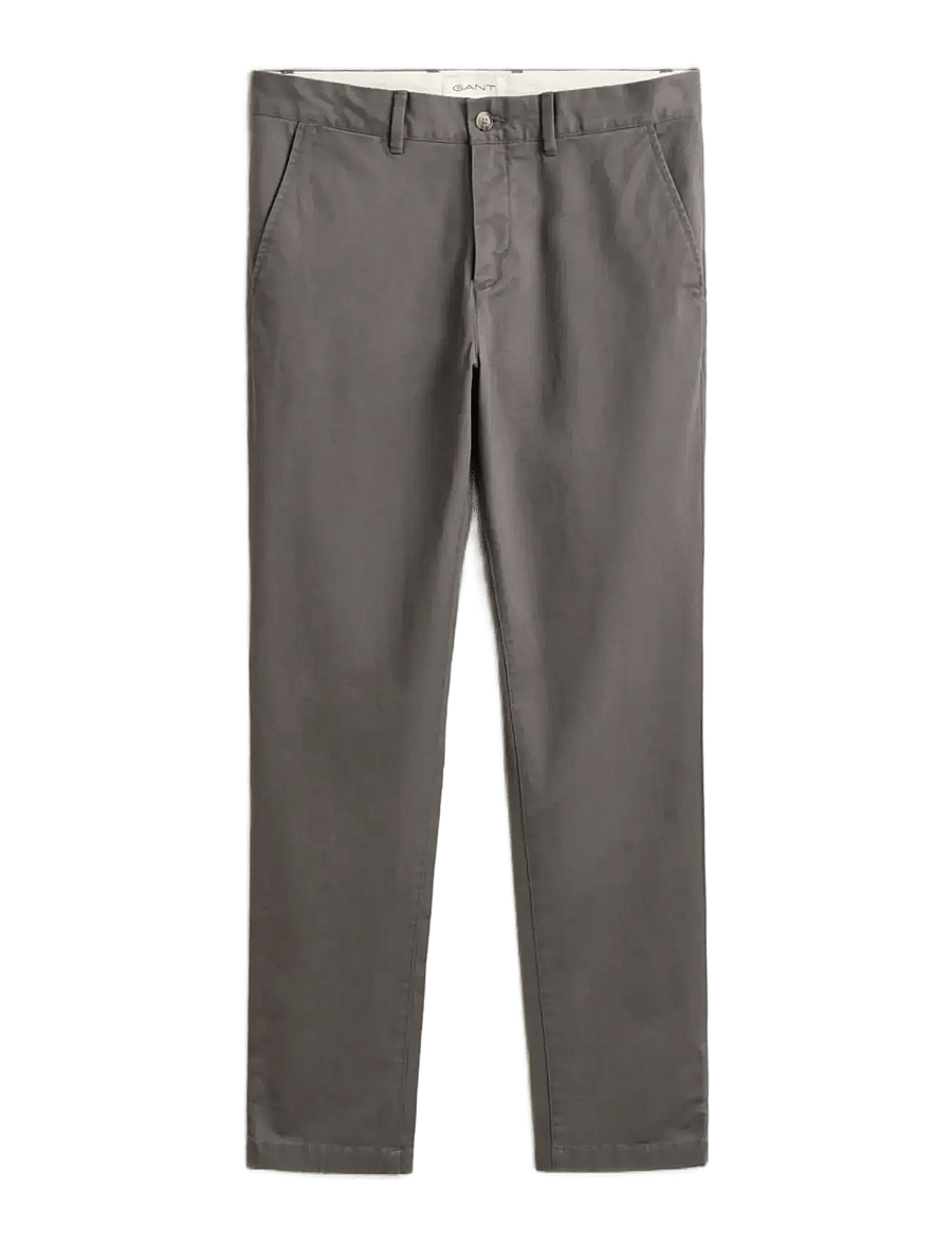 Gant - Classic Slim Chinos - chinos - dusky anthracite - 0