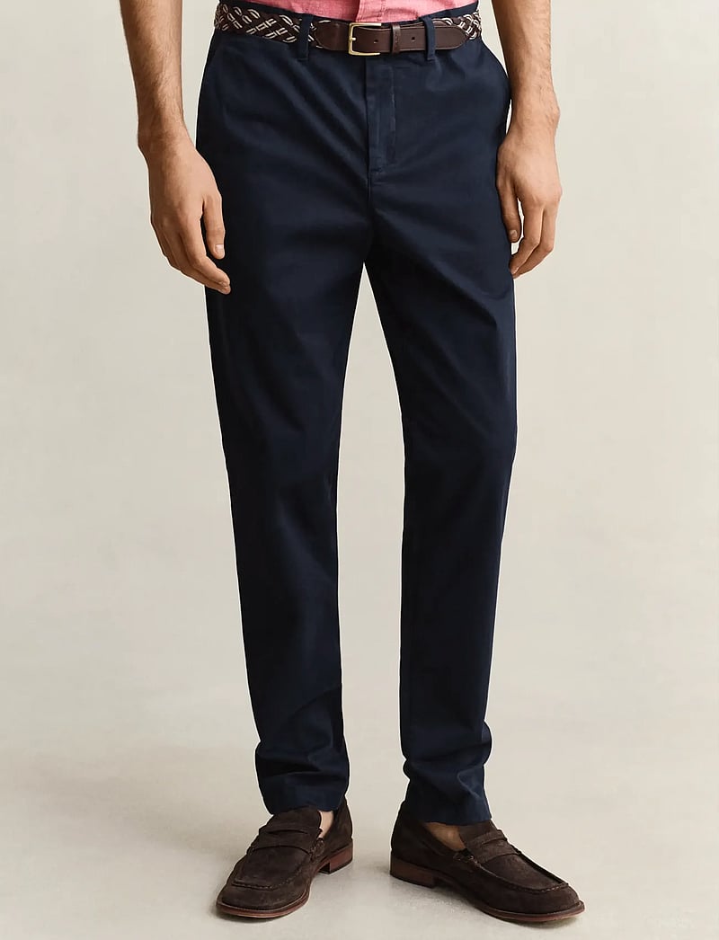 Gant - SLIM CLASSIC CHINOS - chino püksid - evening blue - 4