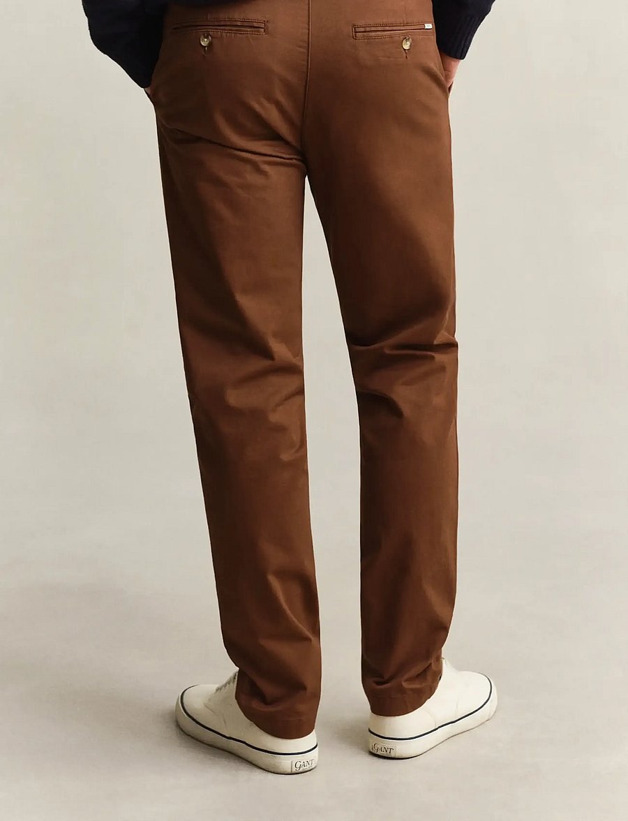 Gant - Classic Slim Chinos - chinos - mahogany brown - 2