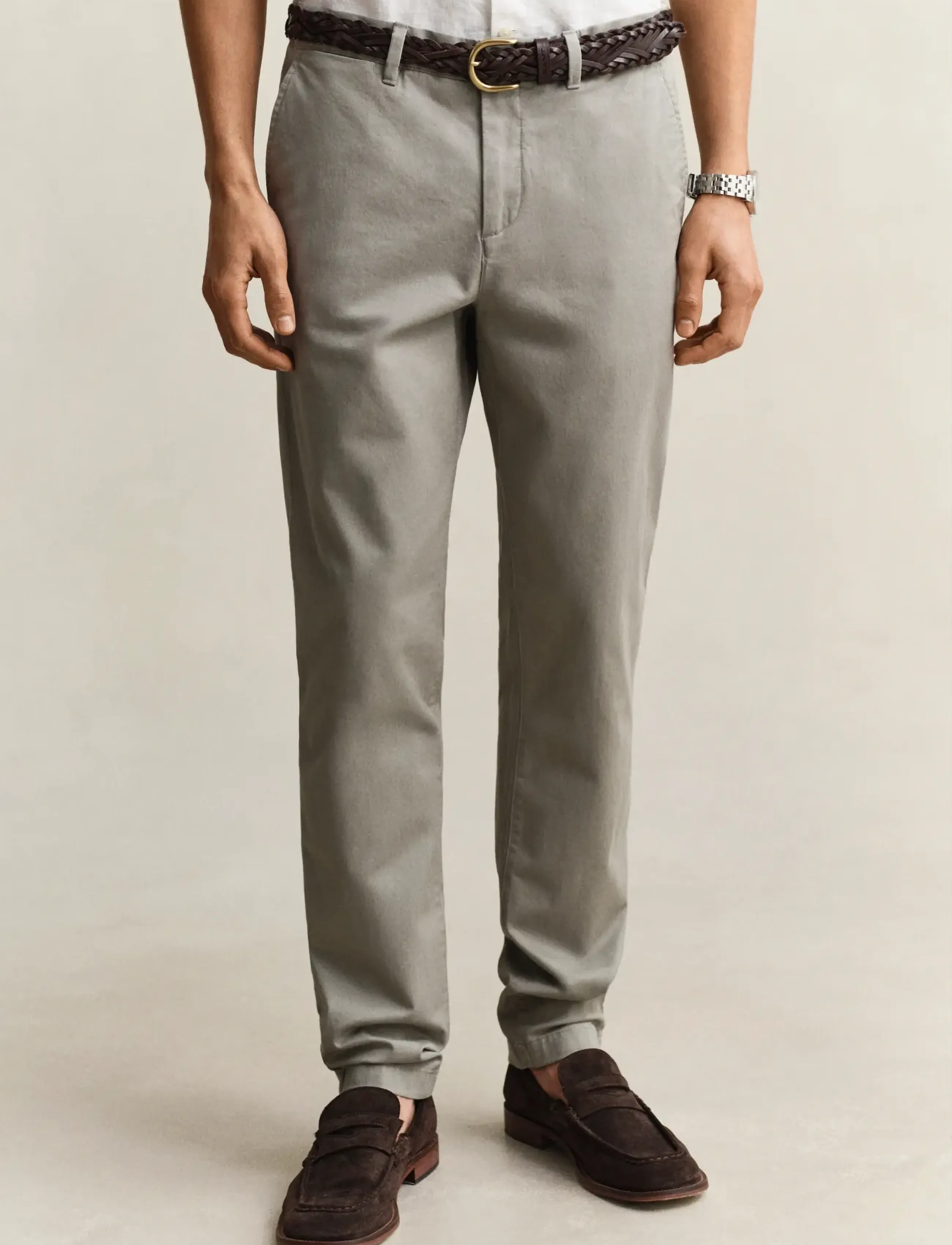 Gant - Classic Slim Chinos - chinos - pewter grey - 3