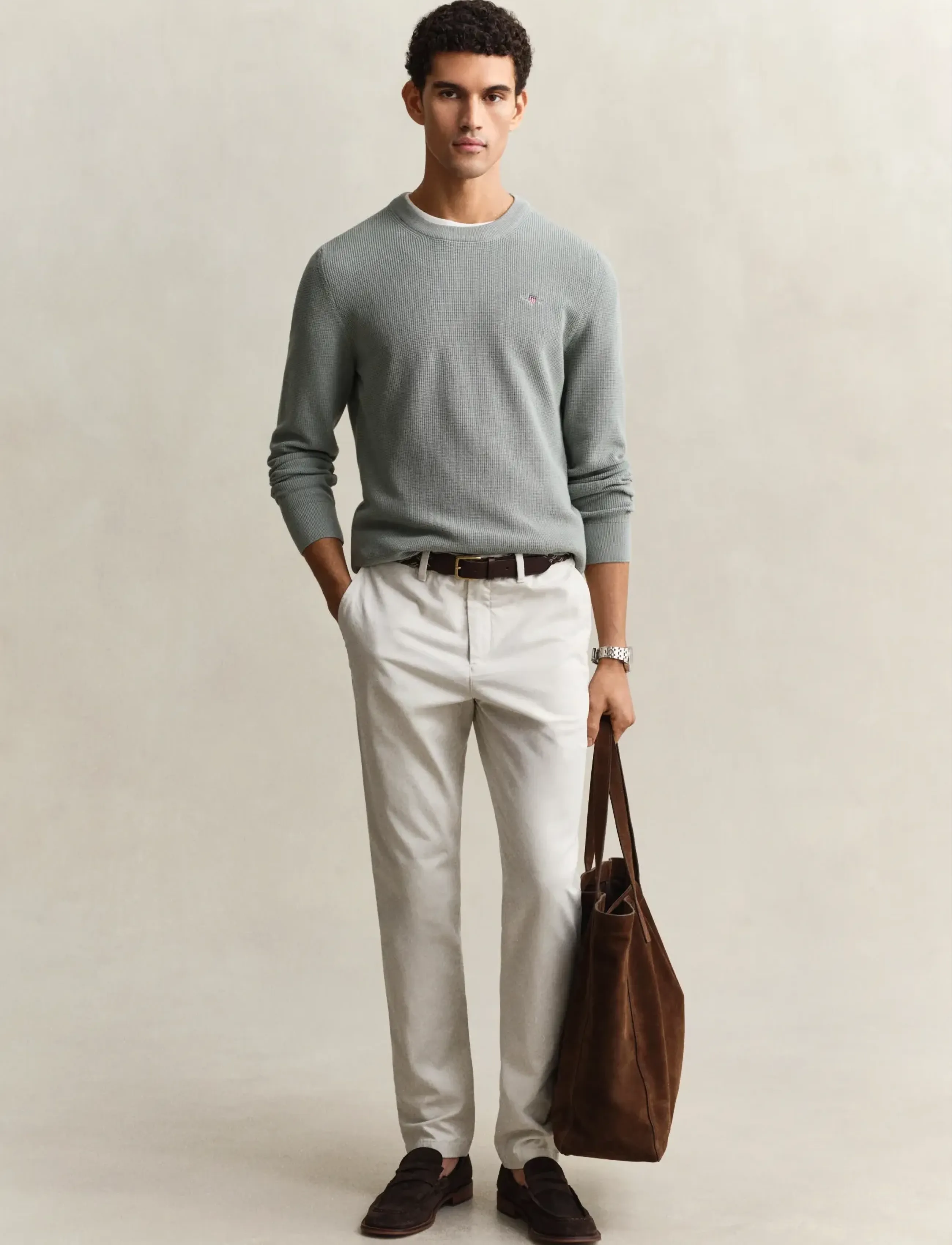 GANT SLIM CLASSIC CHINOS - Kampanija - SAND / beige