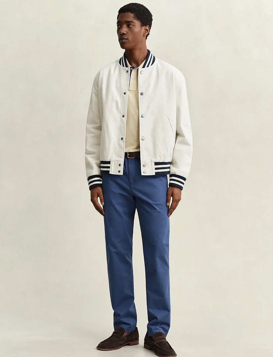 Gant - Classic Slim Chinos - chino püksid - vintage blue - 0