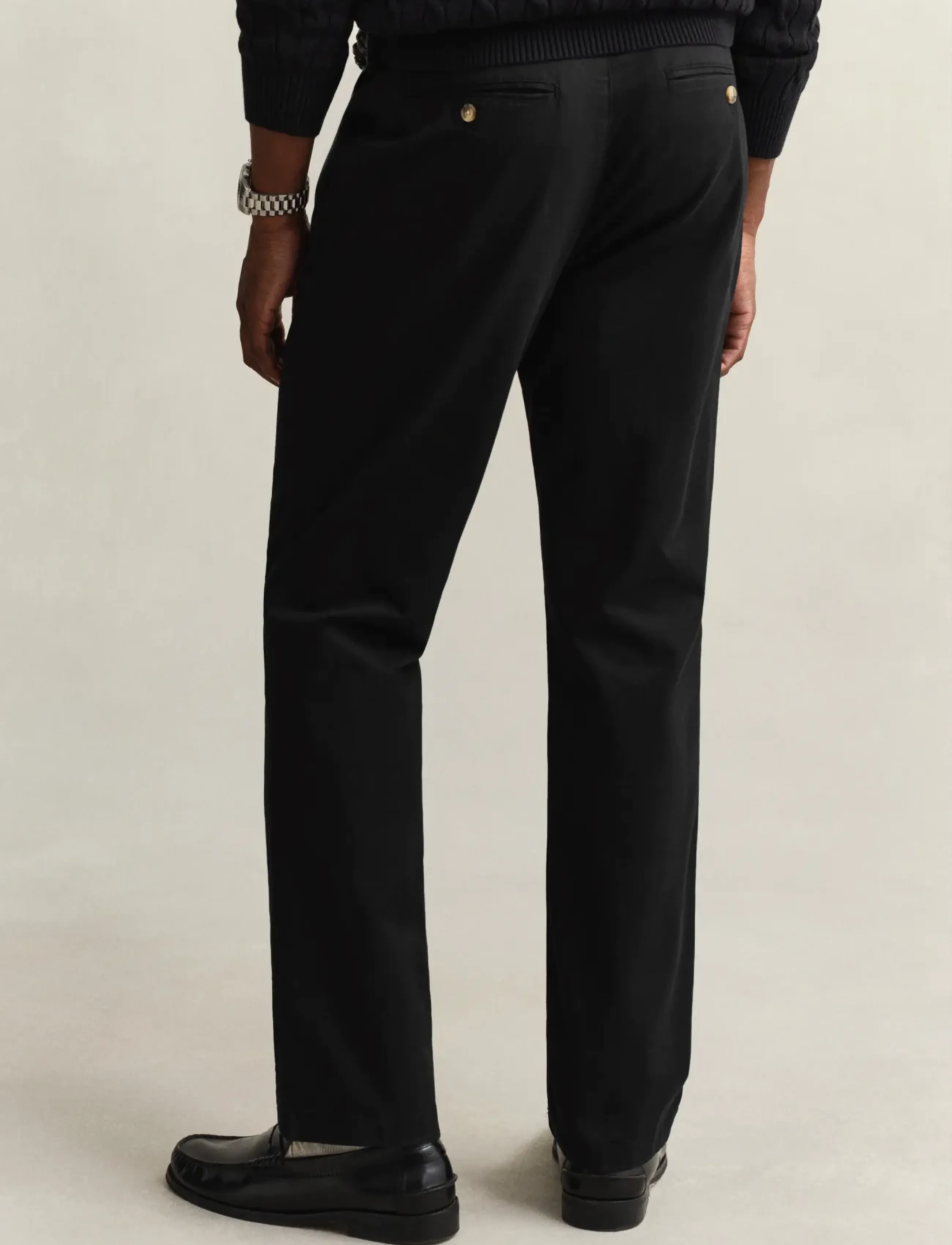 Gant - REG CLASSIC CHINOS - chino's - black - 3