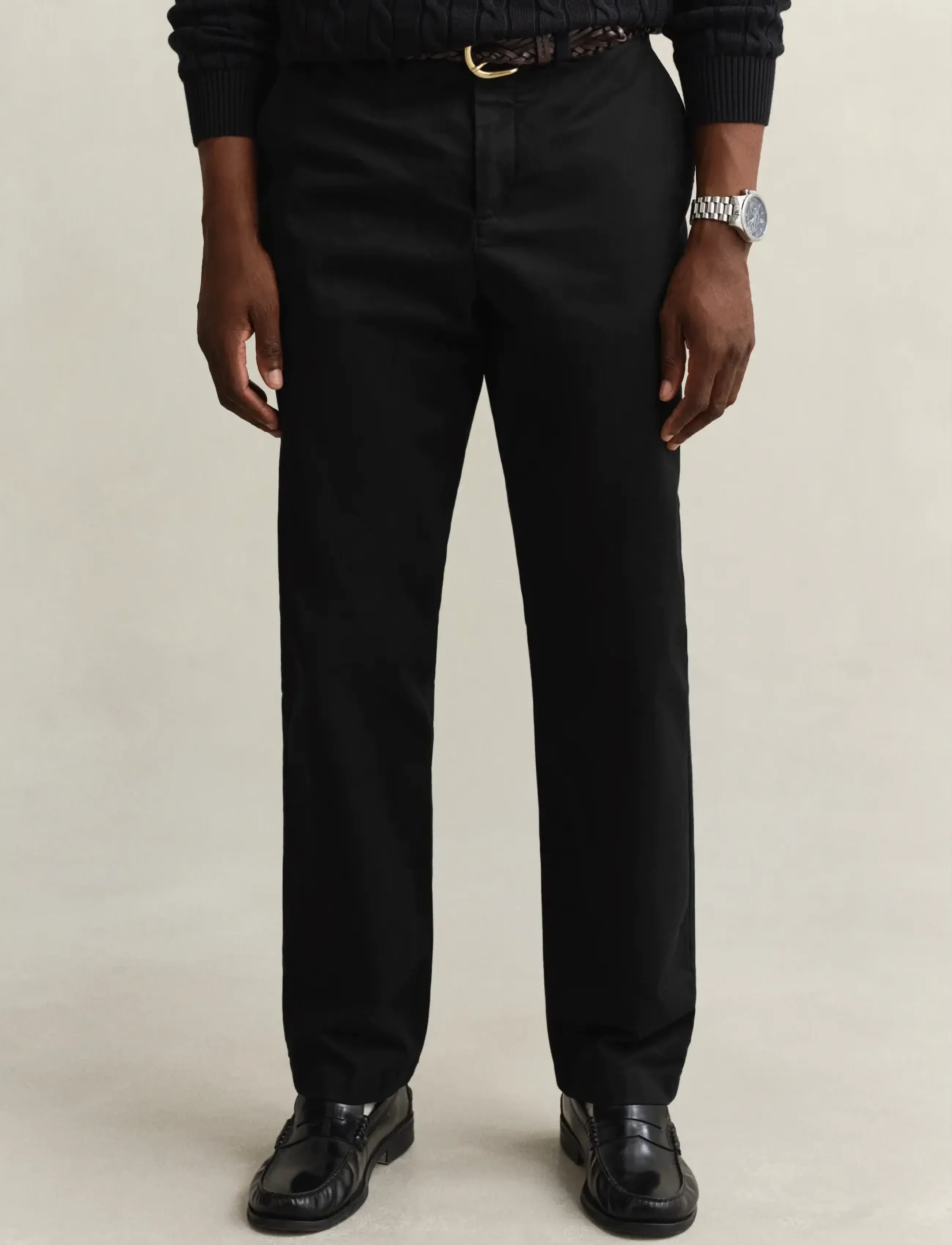 Gant - REG CLASSIC CHINOS - chino's - black - 4