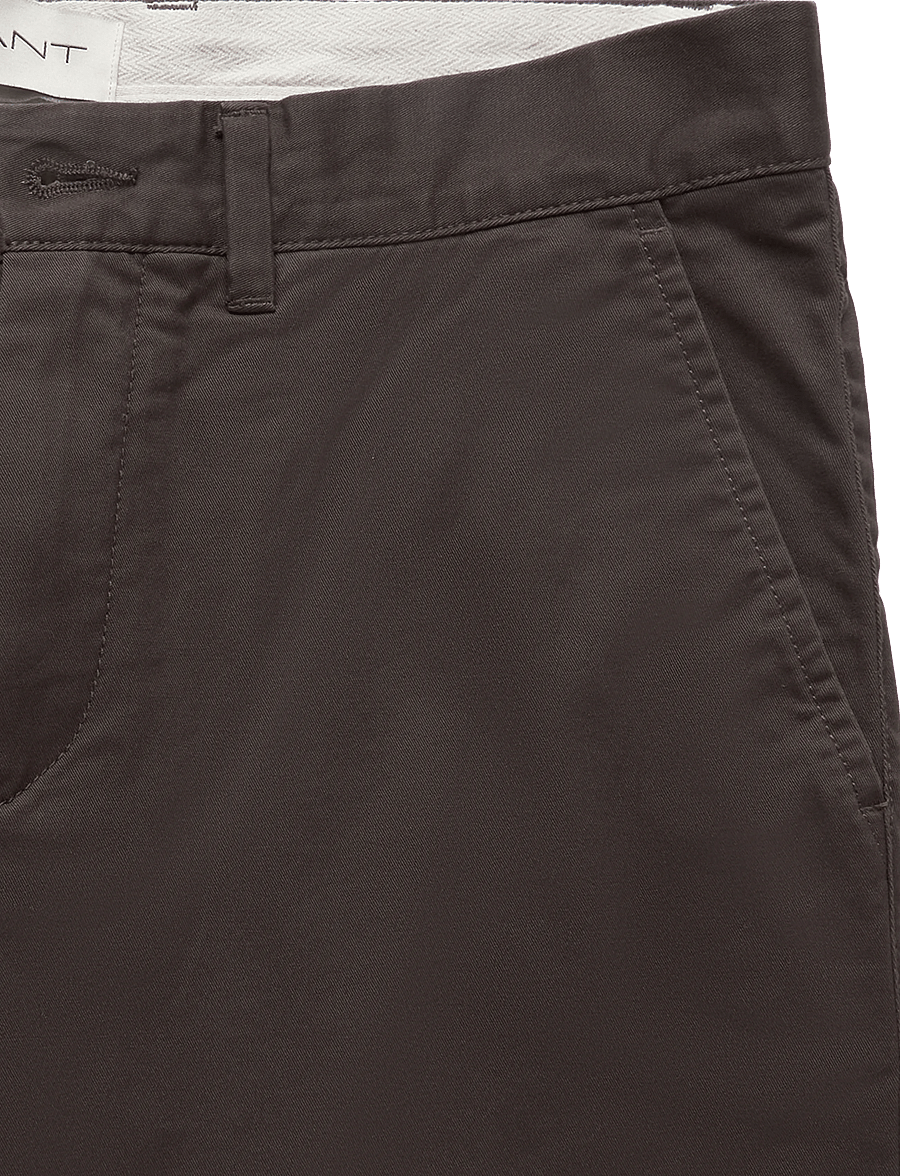 Gant - Classic Regular Chinos - chinos - black brown - 2