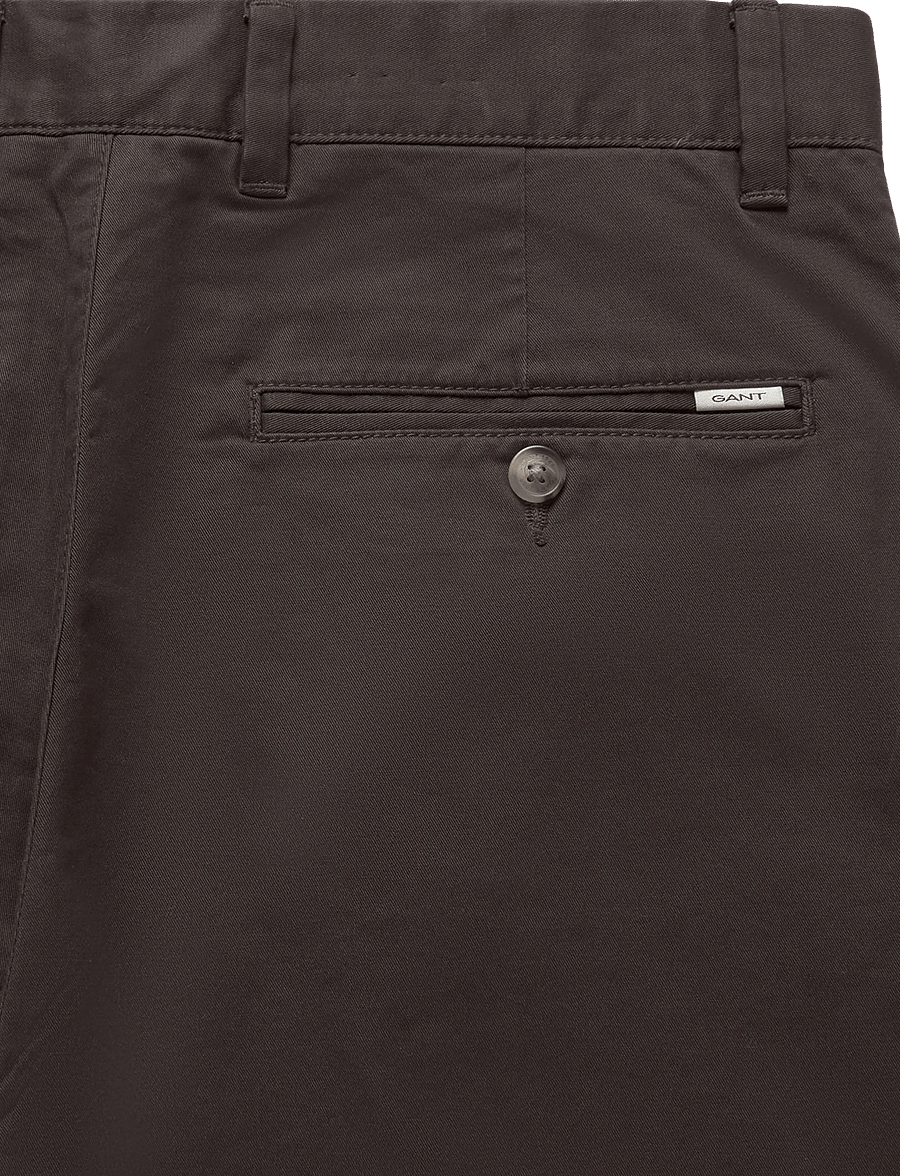 Gant - Classic Regular Chinos - chinos - black brown - 4