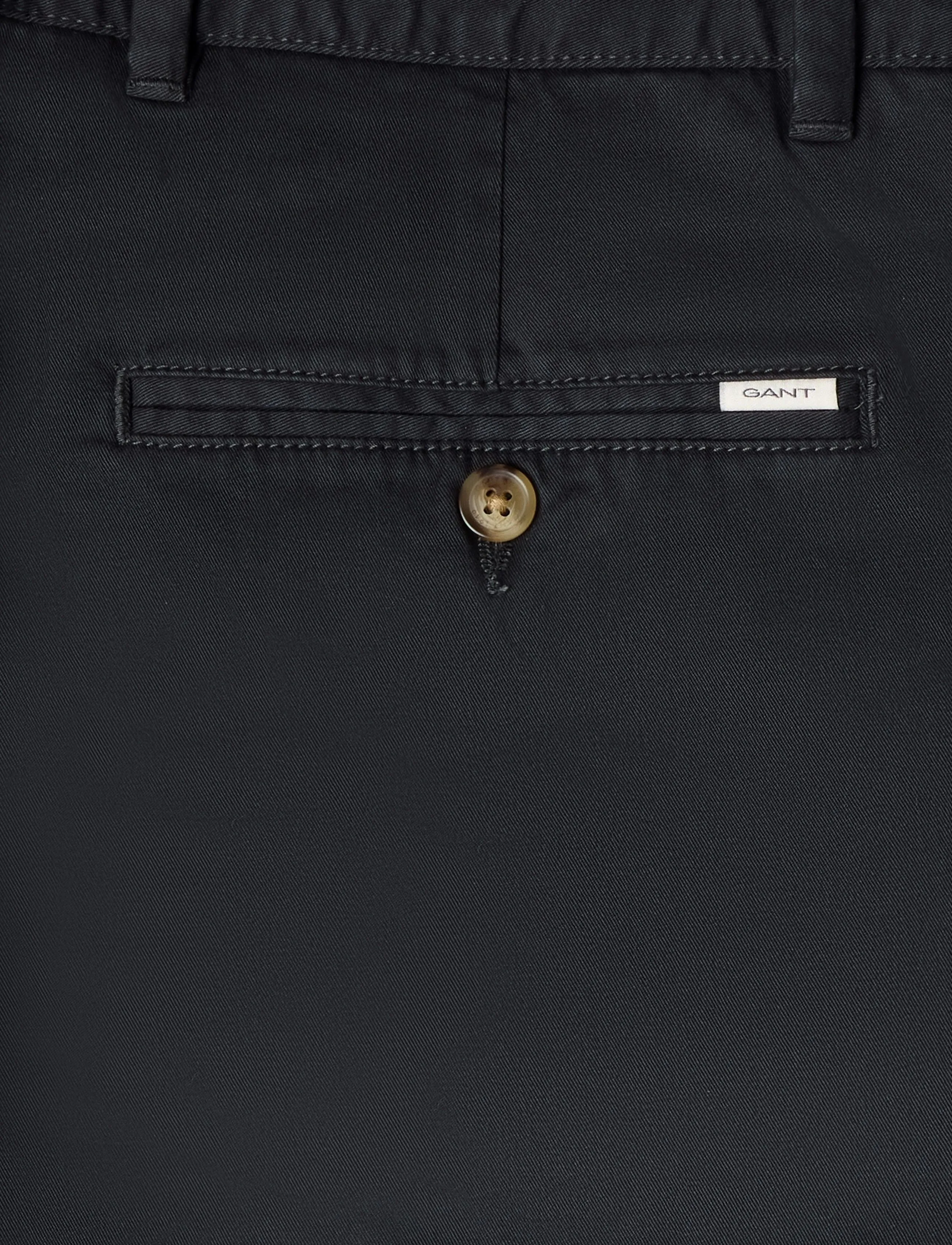 Gant - Classic Regular Chinos - chinos - black grey - 4