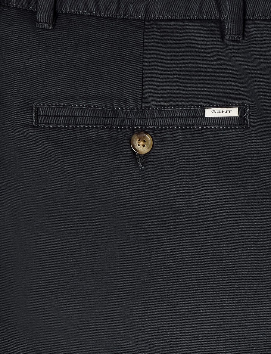 Gant - Classic Regular Chinos - chinos - black grey - 4
