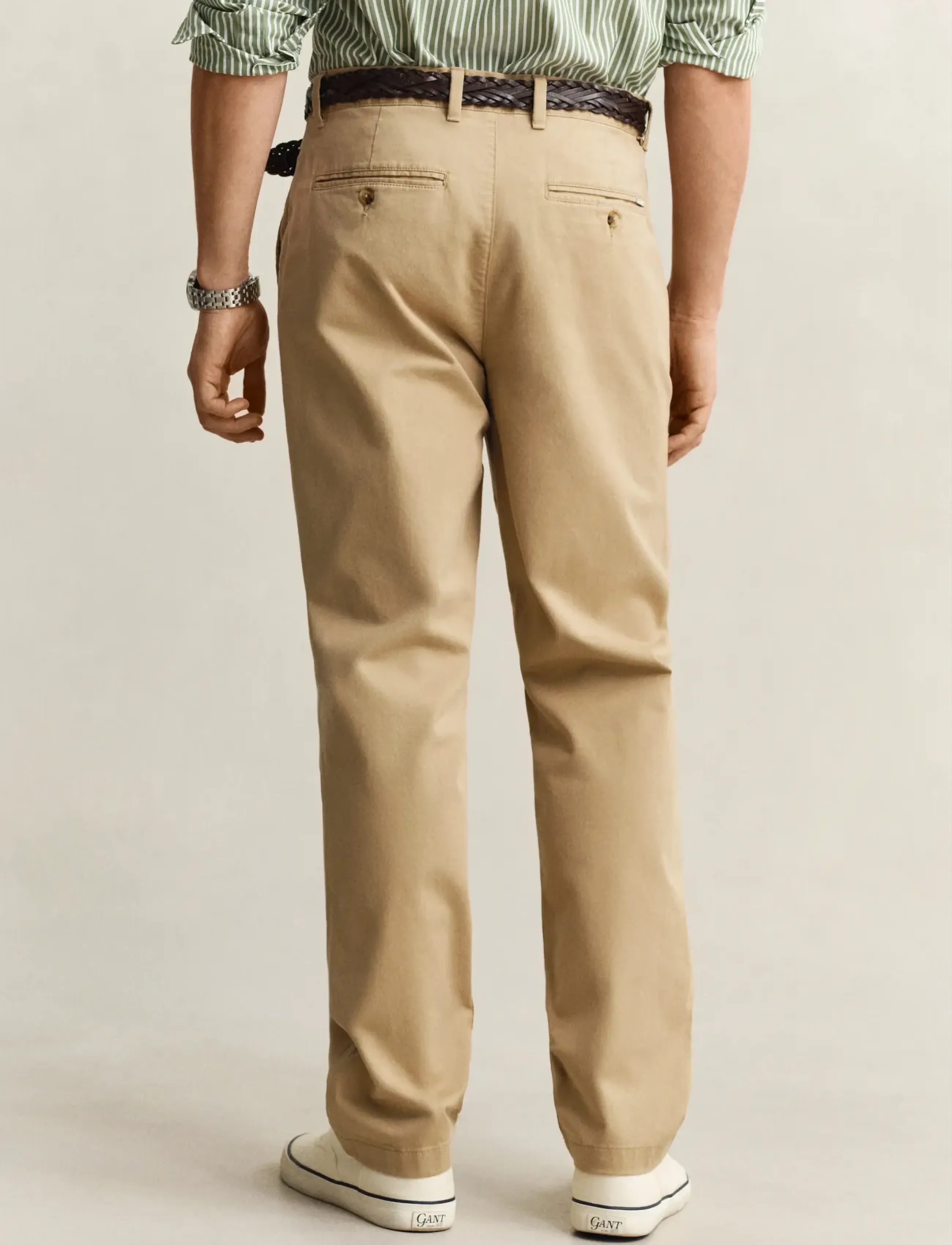 Gant - REG CLASSIC CHINOS - chino's - dark khaki - 3