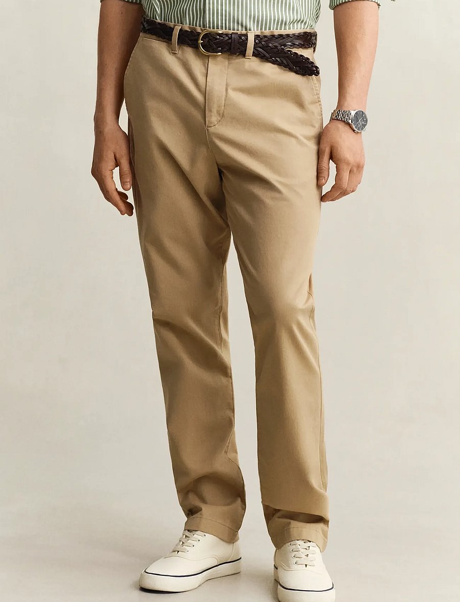 Gant - REG CLASSIC CHINOS - chinos - dark khaki - 4