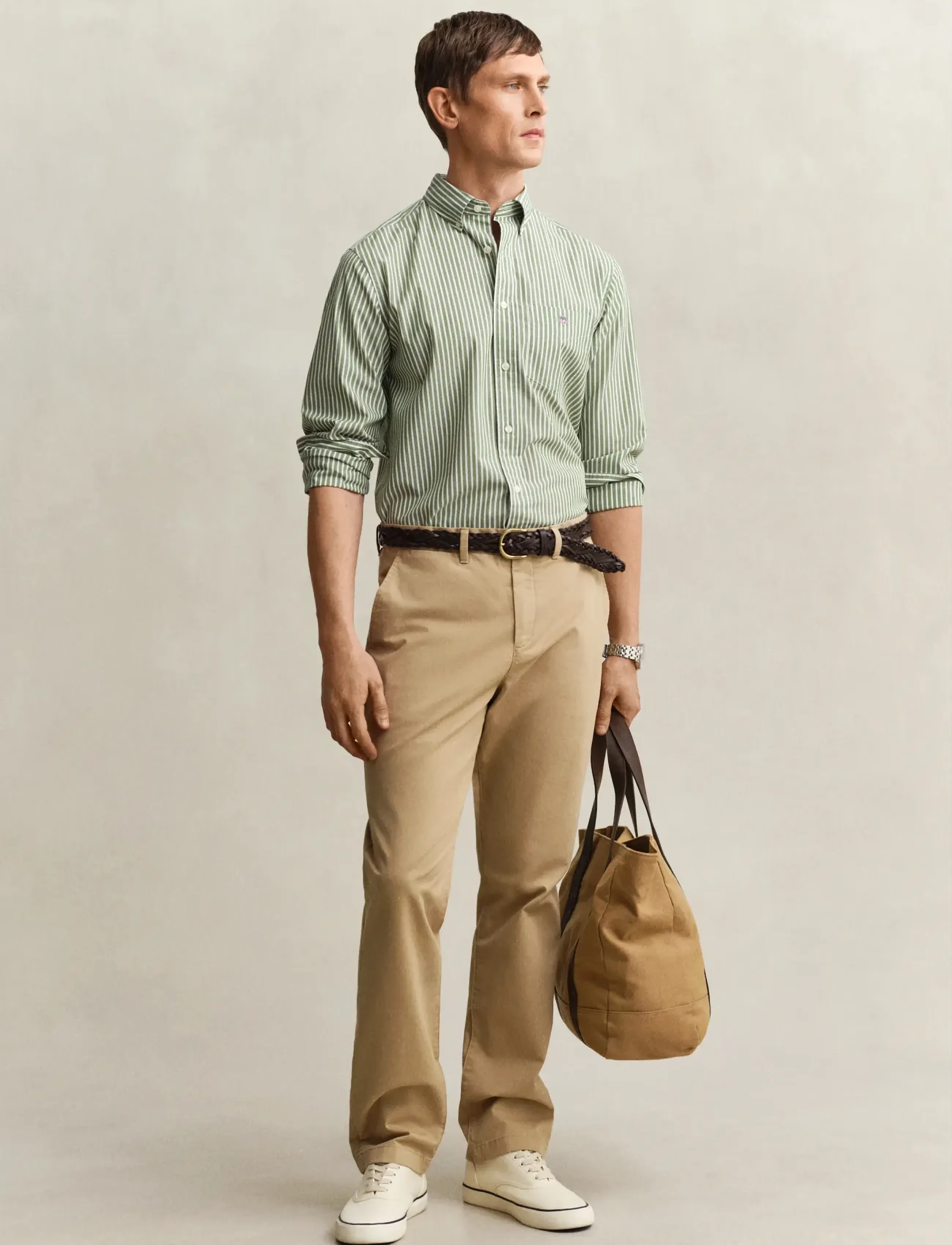 Gant - REG CLASSIC CHINOS - chinos - dark khaki - 5