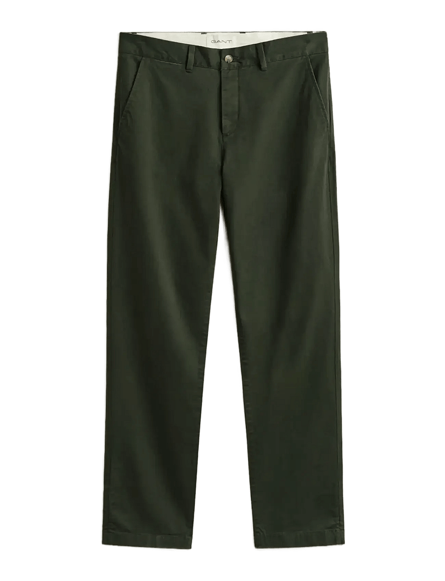 Gant - Classic Regular Chinos - chinos - dark moss green - 1