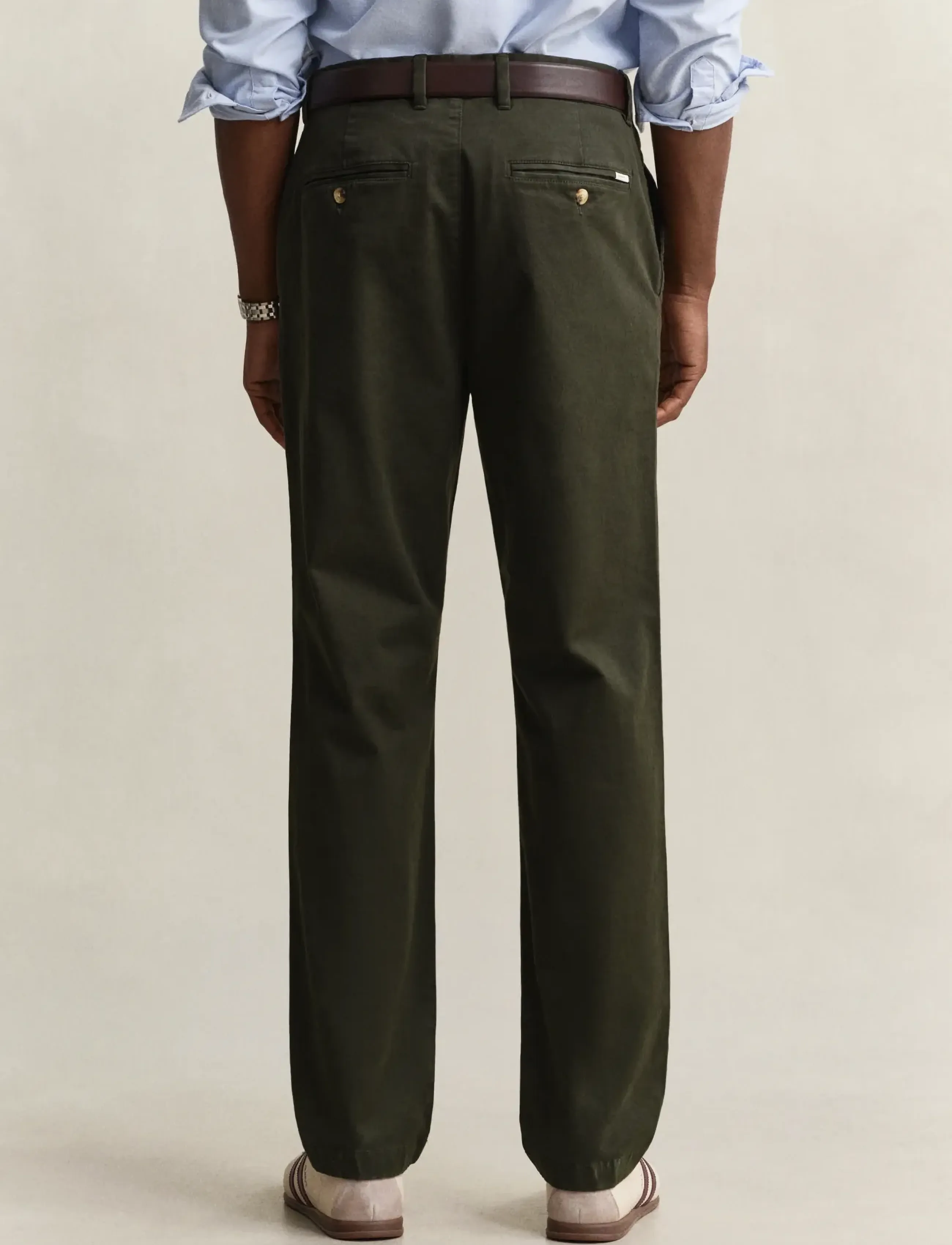 Gant - Classic Regular Chinos - chinos - dark moss green - 2