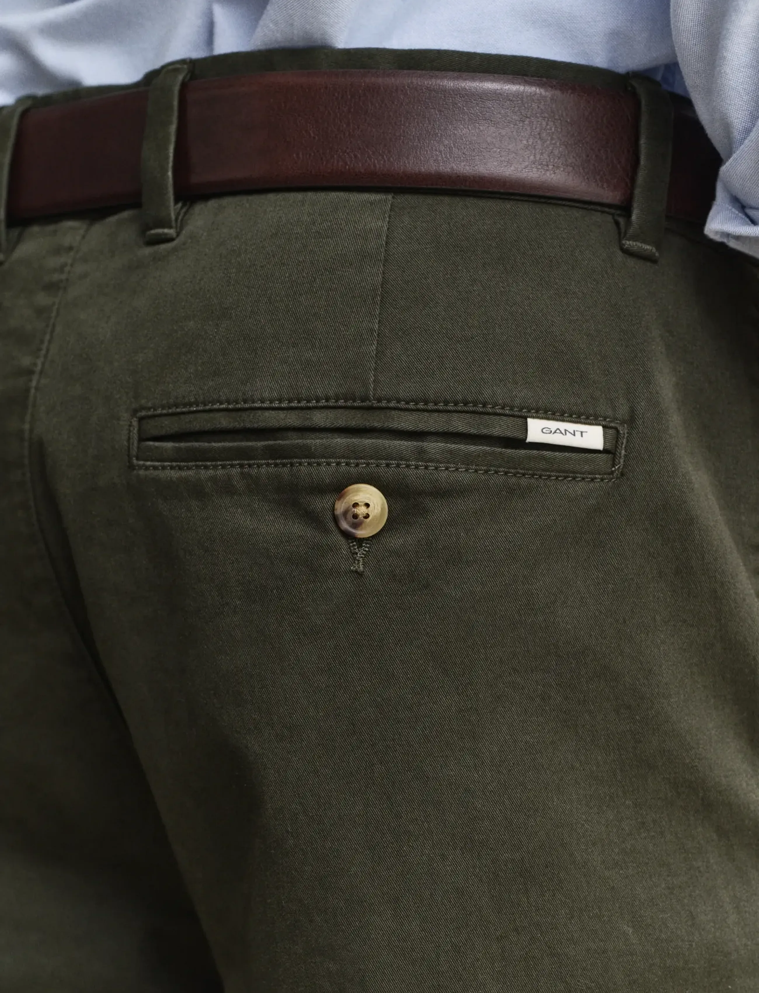 Gant - Classic Regular Chinos - chinos - dark moss green - 3
