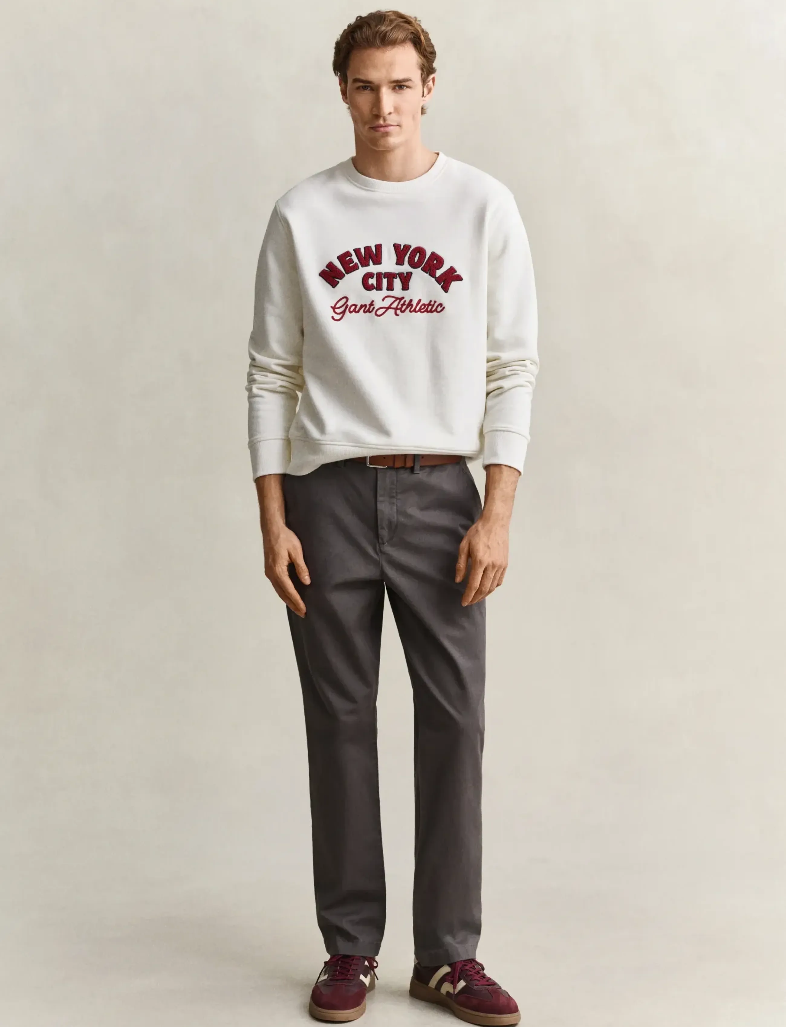 Gant Classic Regular Chinos - Riided - DUSKY ANTHRACITE / grey