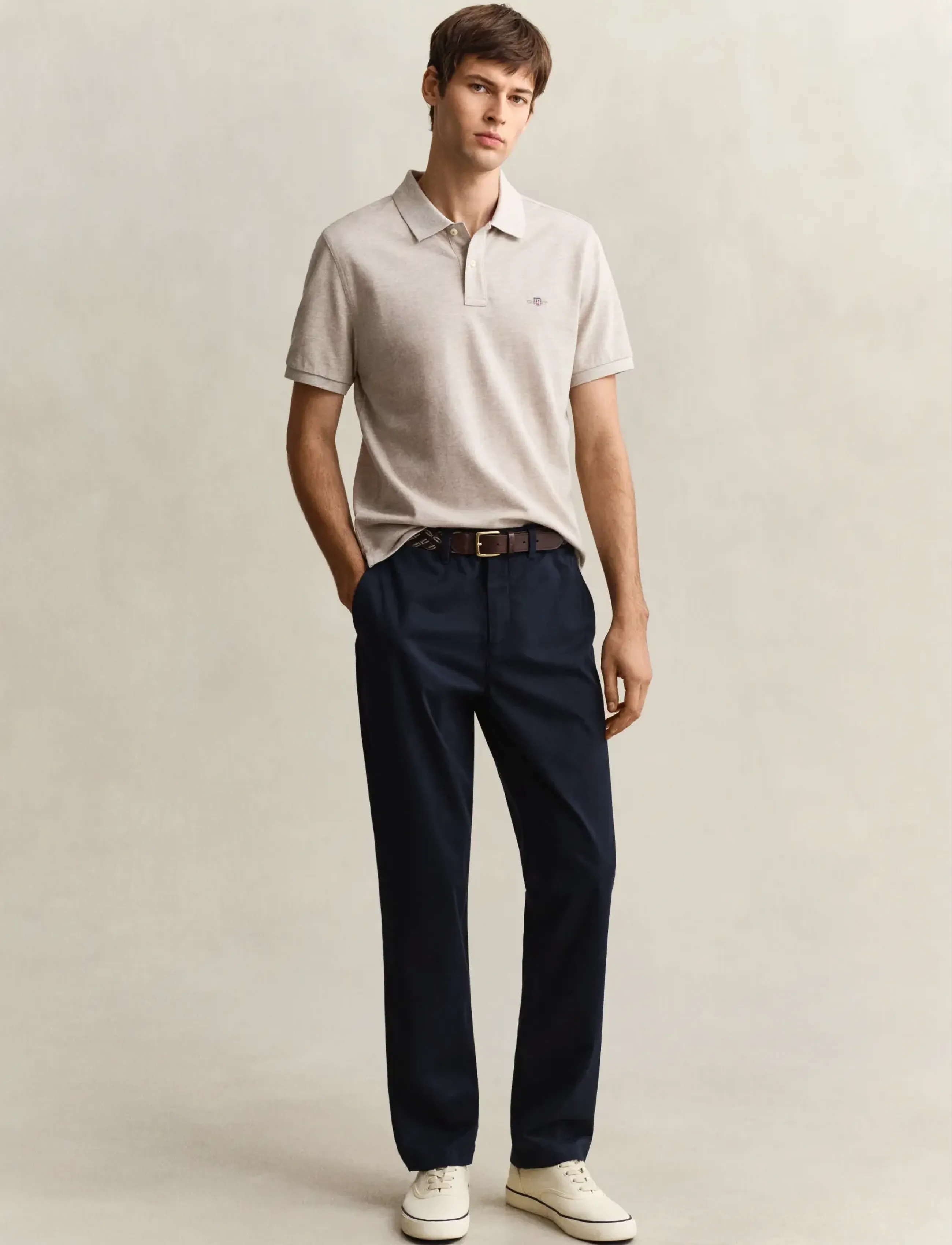 GANT REG CLASSIC CHINOS - Bukser - EVENING BLUE / navy