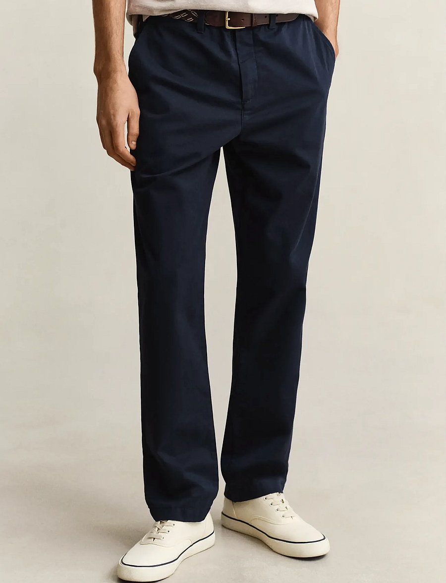 Gant - Classic Regular Chinos - chinos - evening blue - 4