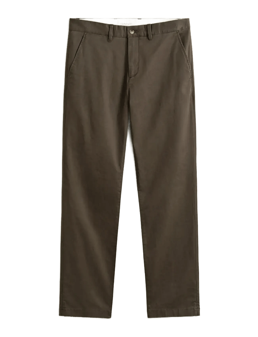 Gant - Classic Regular Chinos - chinos - shadow brown - 1