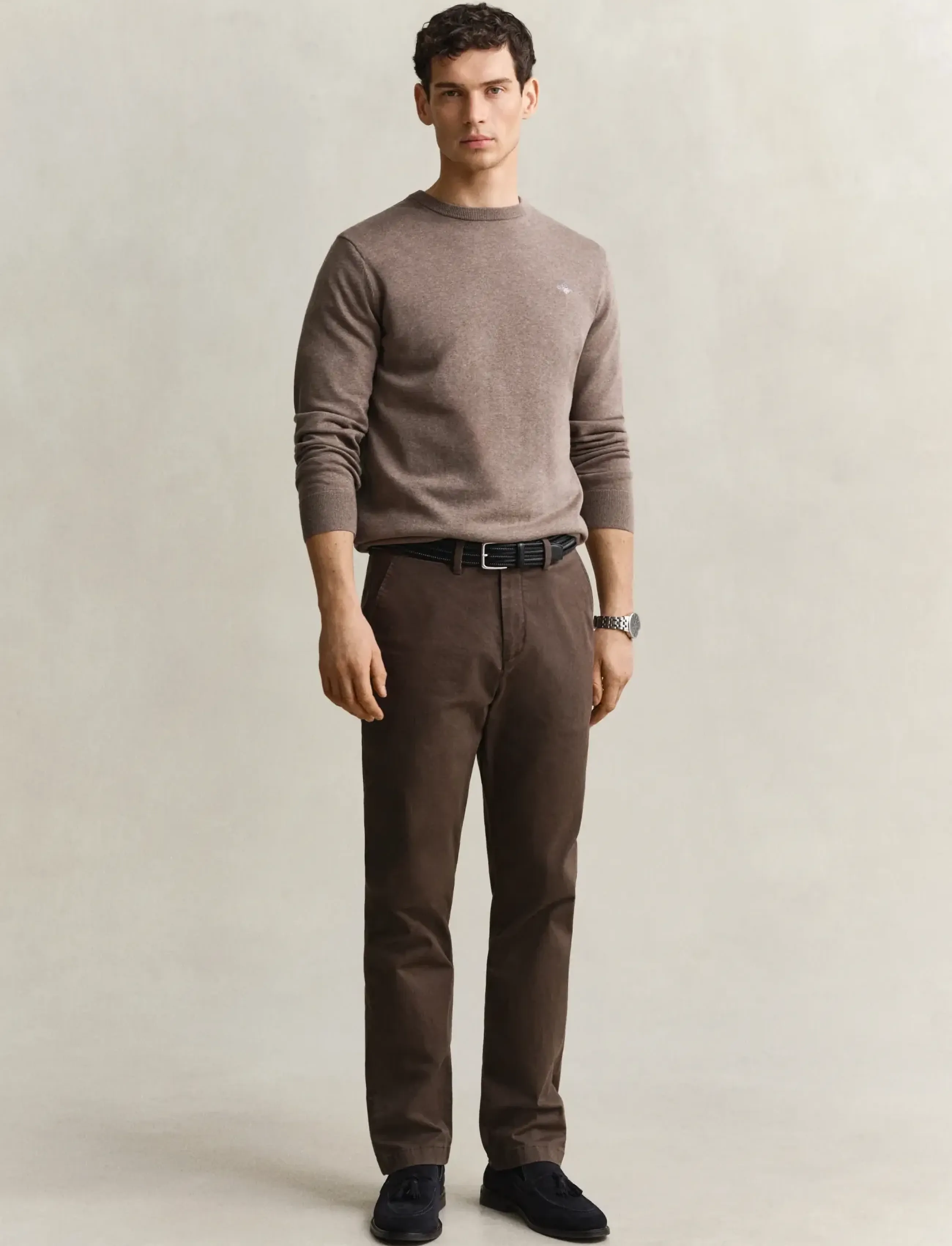 Gant Classic Regular Chinos - Gant - SHADOW BROWN / brown