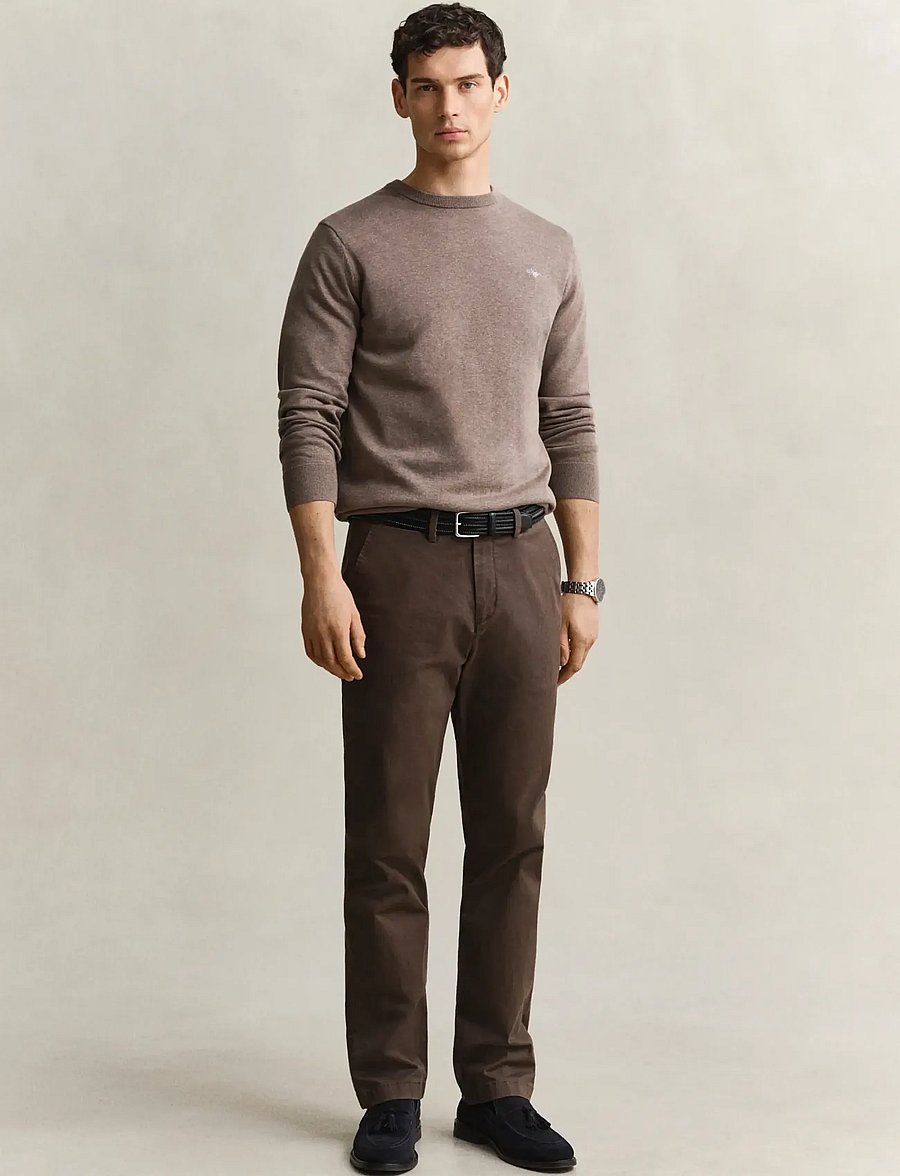 Gant - Classic Regular Chinos - chinos - shadow brown - 0