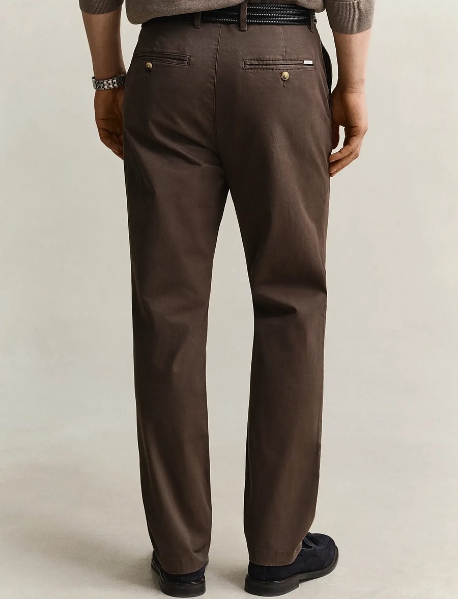Gant - Classic Regular Chinos - chinos - shadow brown - 2