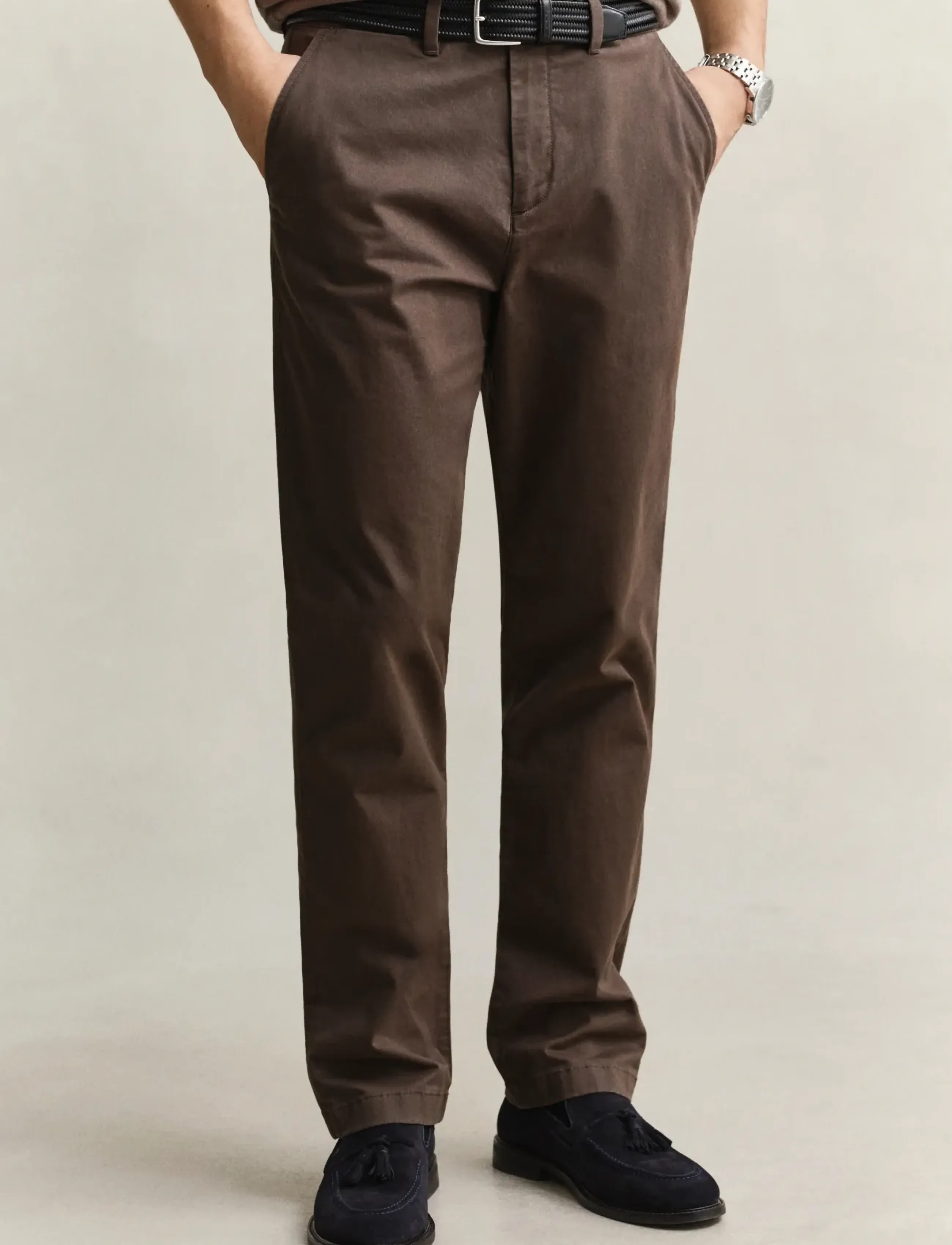 Gant - Classic Regular Chinos - chinos - shadow brown - 3