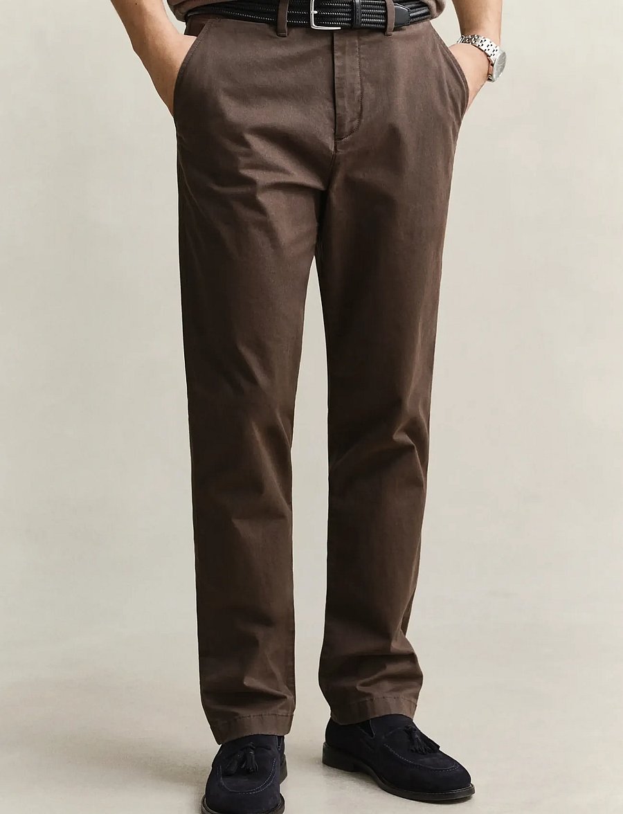 Gant - Classic Regular Chinos - chinos - shadow brown - 3
