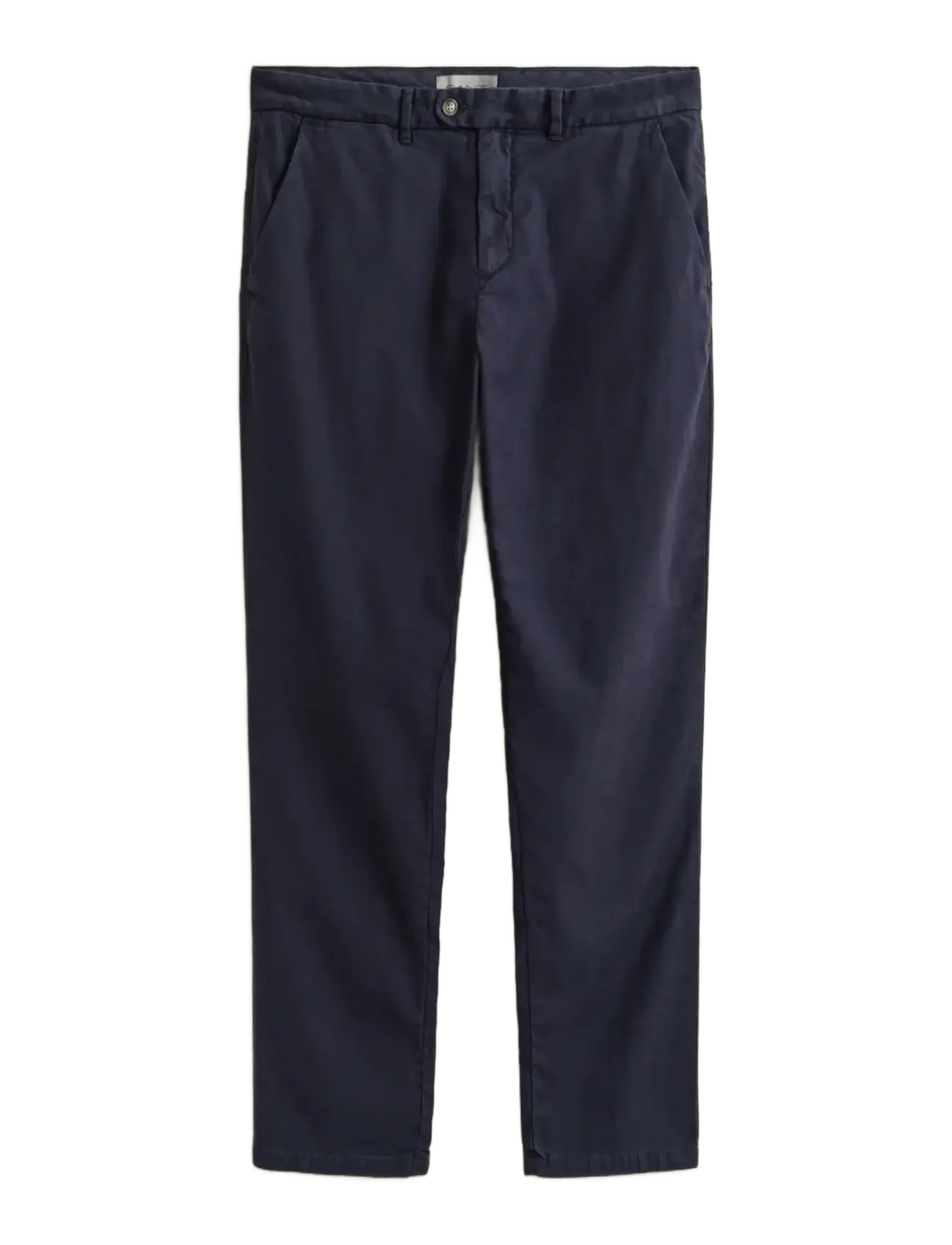 Gant SLIM COTTON / LINEN CHINOS - Chinos - EVENING BLUE / navy