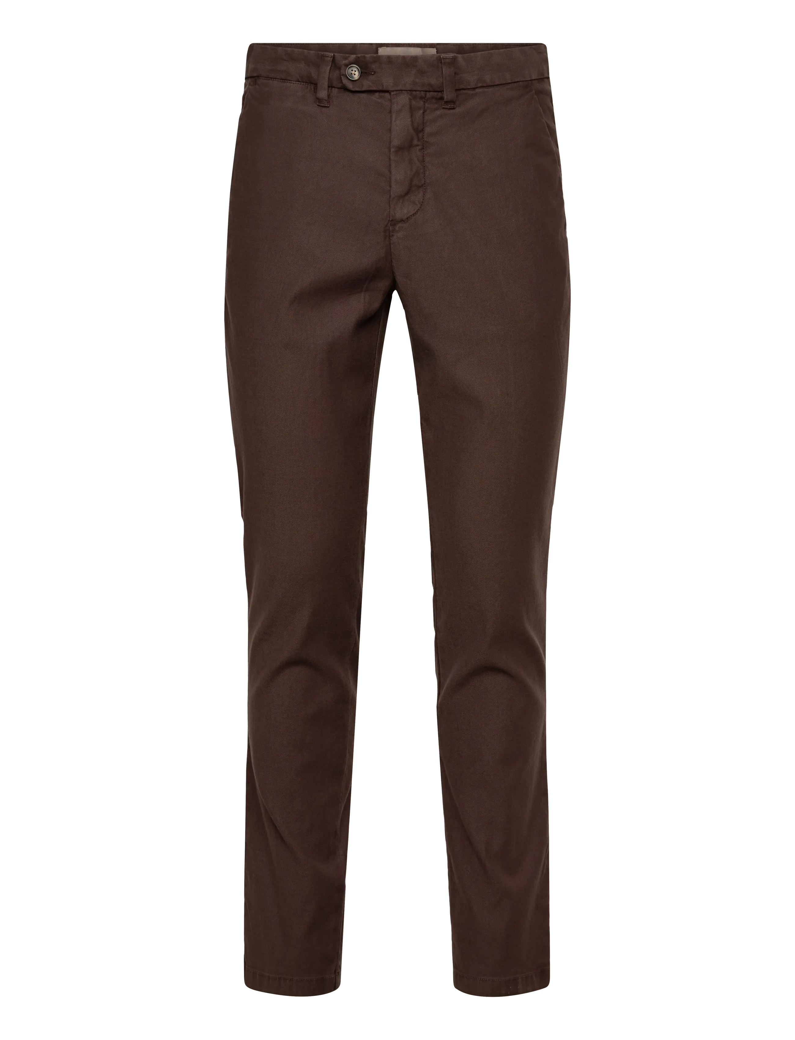 Gant SLIM COTTON / LINEN CHINOS - Bukser - RICH BROWN / brown