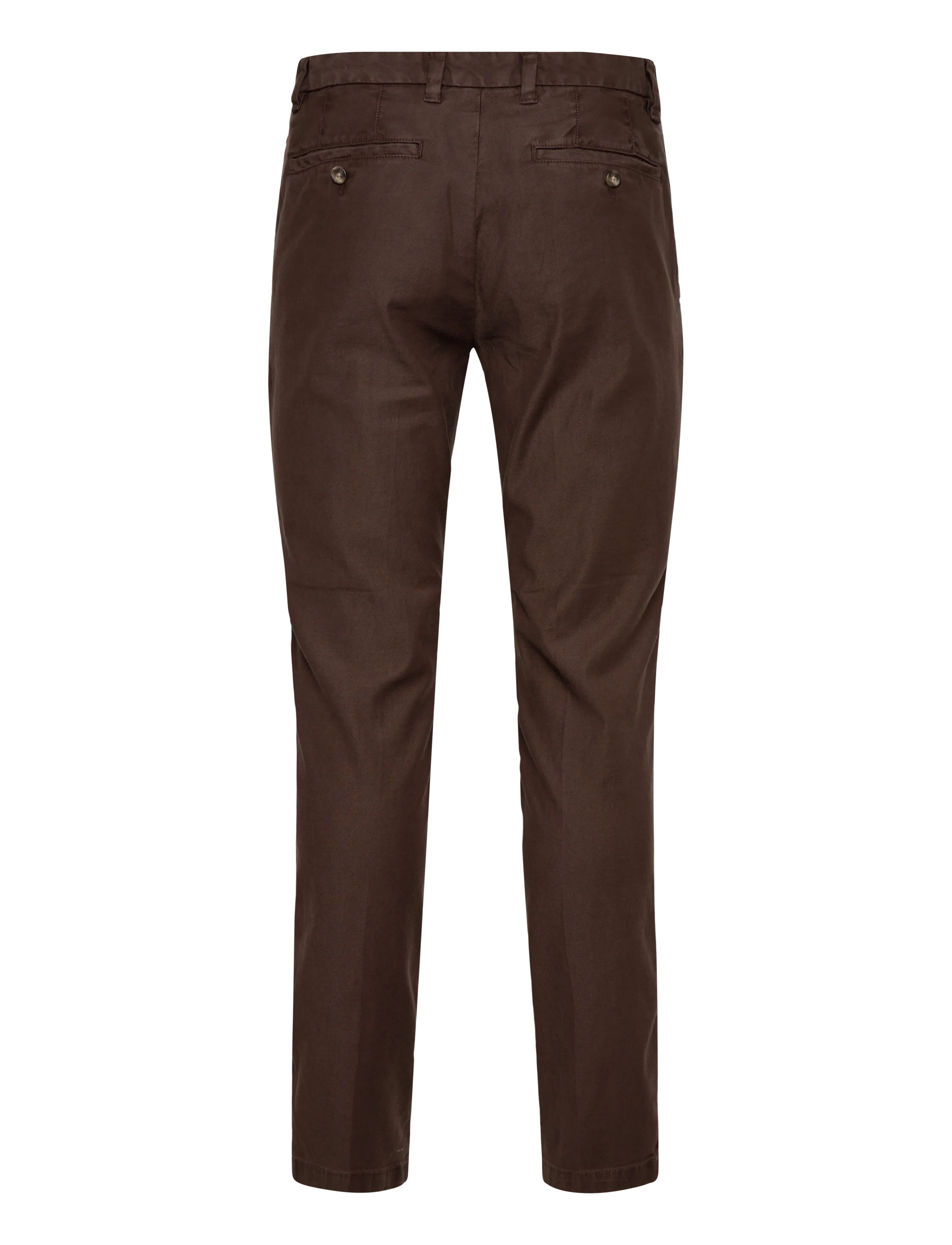 Gant - SLIM COTTON / LINEN CHINOS - hørbukser - rich brown - 2