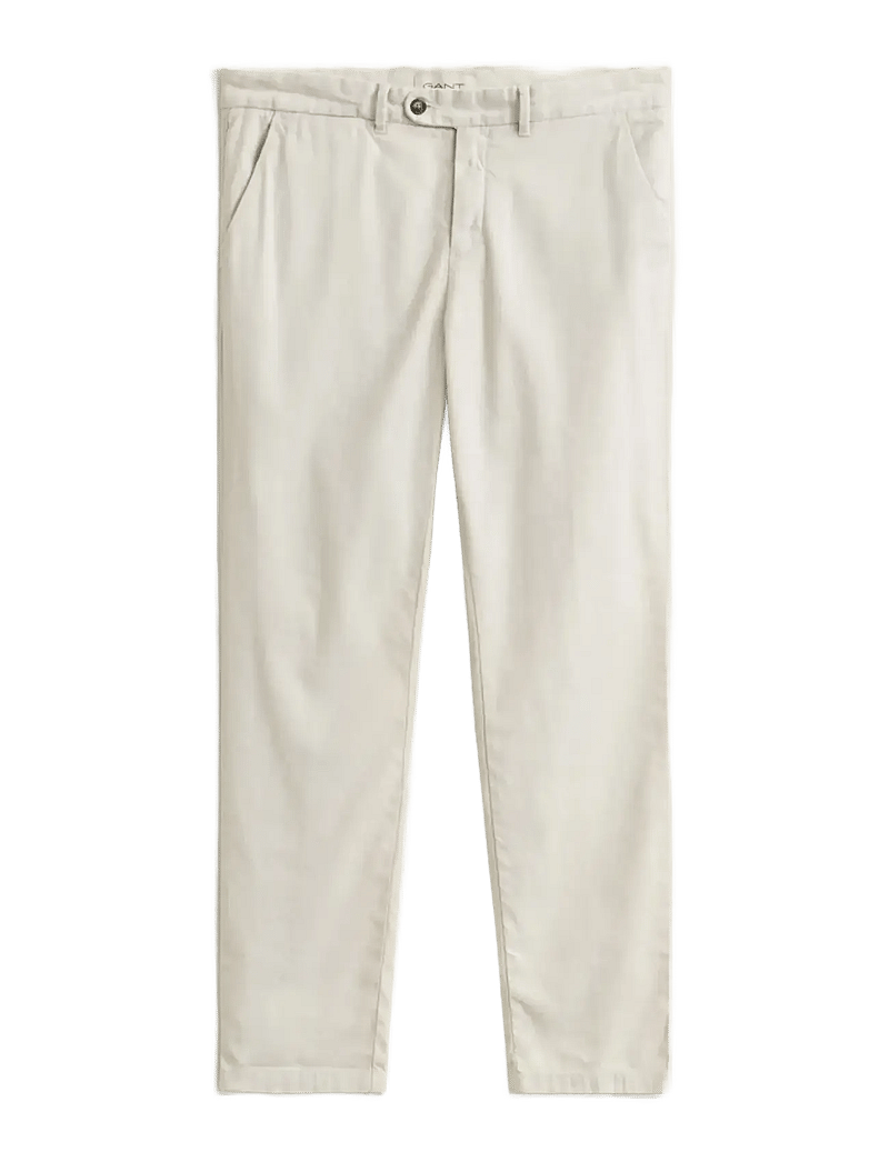 GANT - SLIM COTTON / LINEN CHINOS - chino püksid - sand - 1