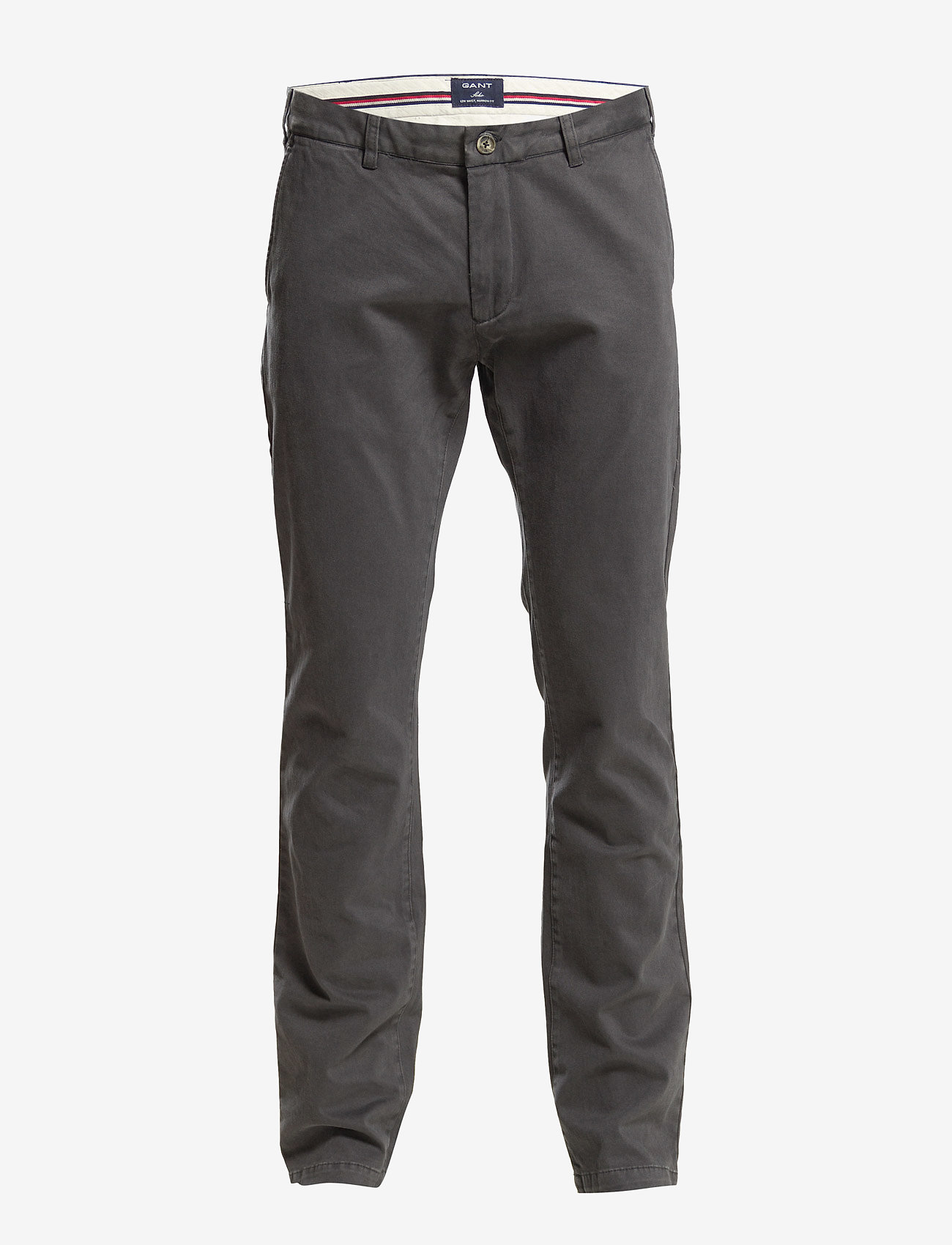 GANT - D1. SLIM COMFORT SUPER CHINO - dark graphite - 0