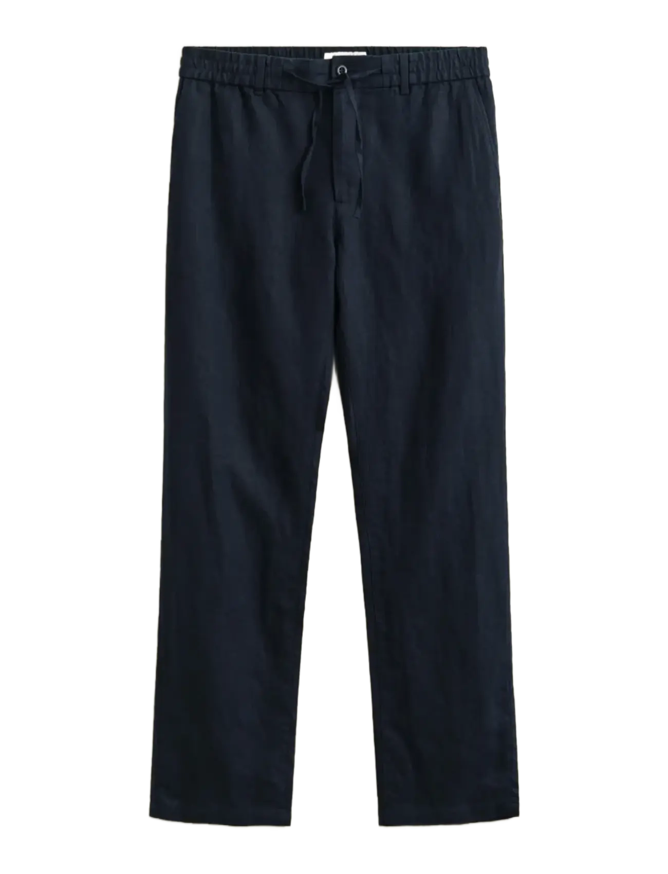 GANT REG LINEN DS PANTS - Püksid - EVENING BLUE / navy