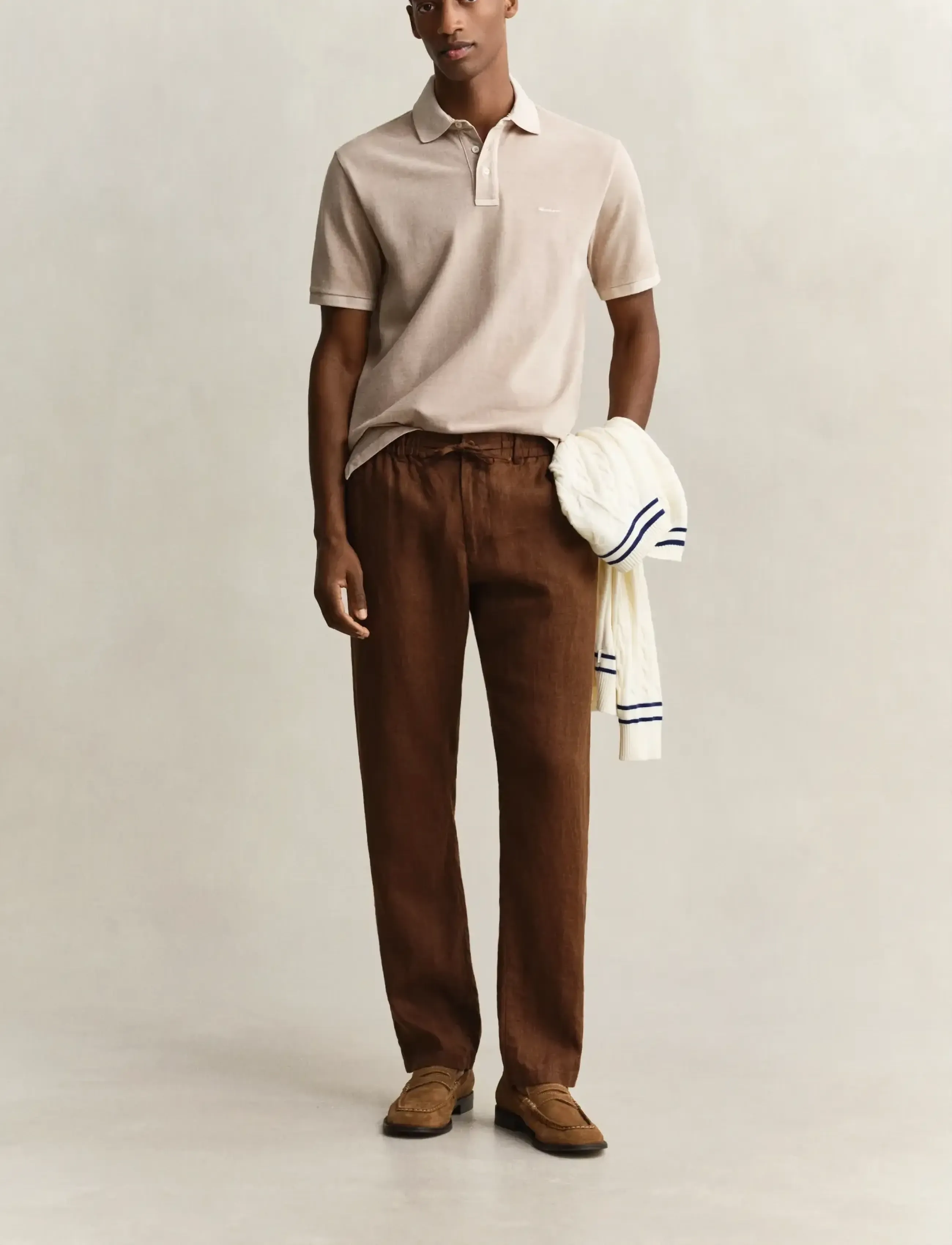 Gant - Linen Pants - leinenhosen - mahogany brown - 4