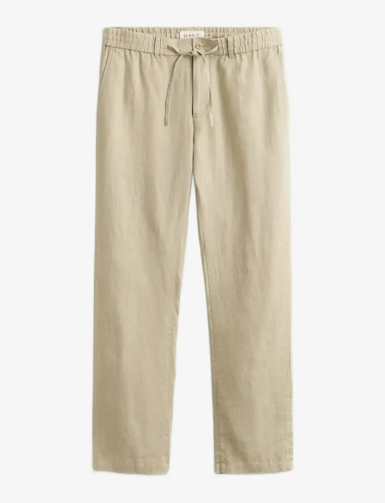 GANT - REG LINEN DS PANTS - lininės kelnės - oat beige - 1