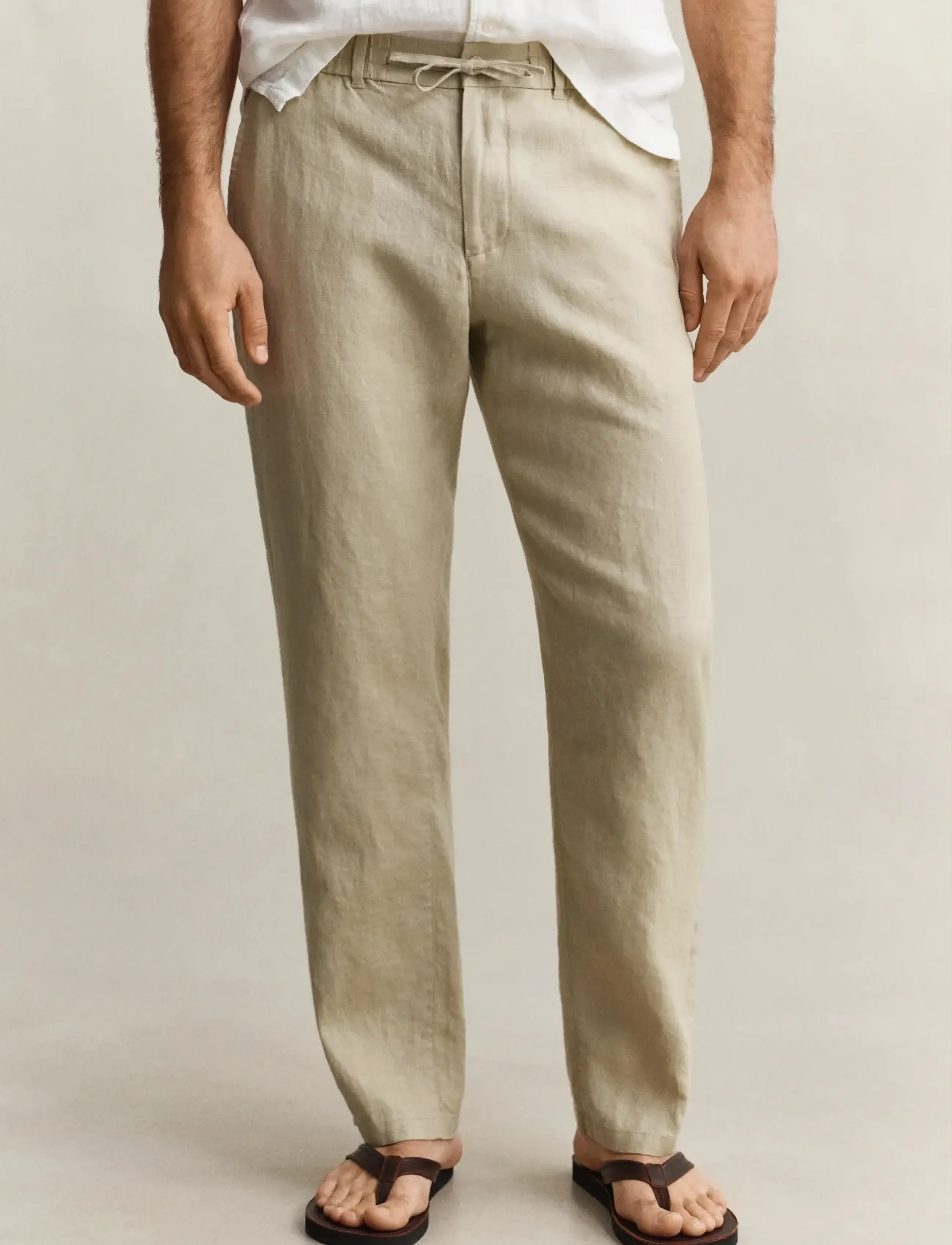Gant - Linen Pants - leinenhosen - oat beige - 3