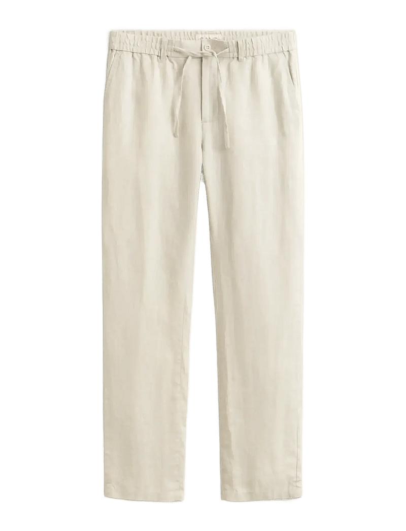 Gant - Linen Pants - hørbukser - sand - 1