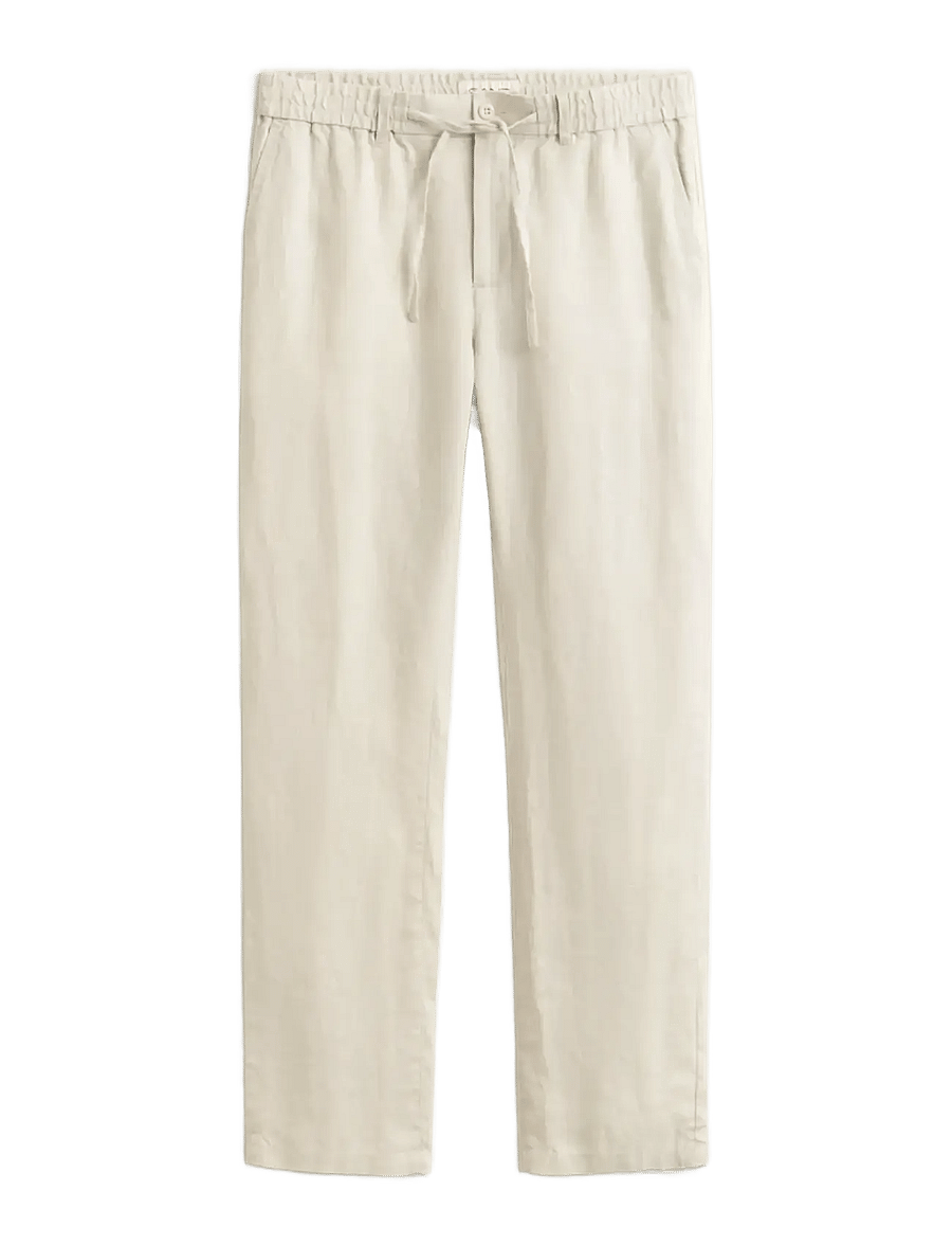 Gant - Linen Pants - hørbukser - sand - 1