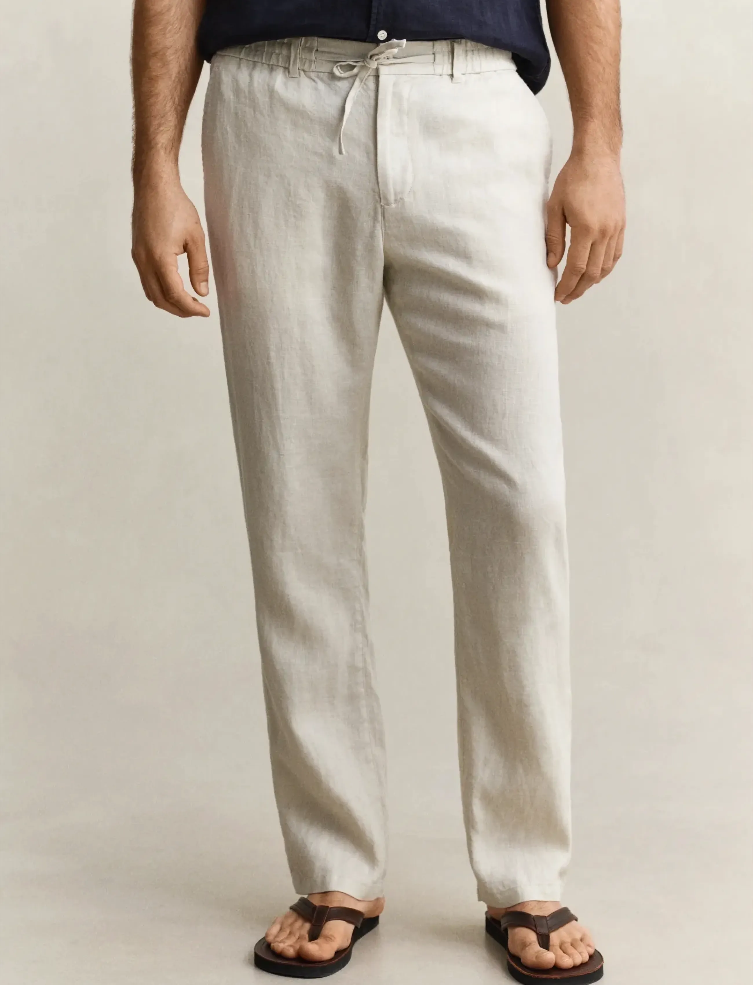 Gant - Linen Pants - linen trousers - sand - 3